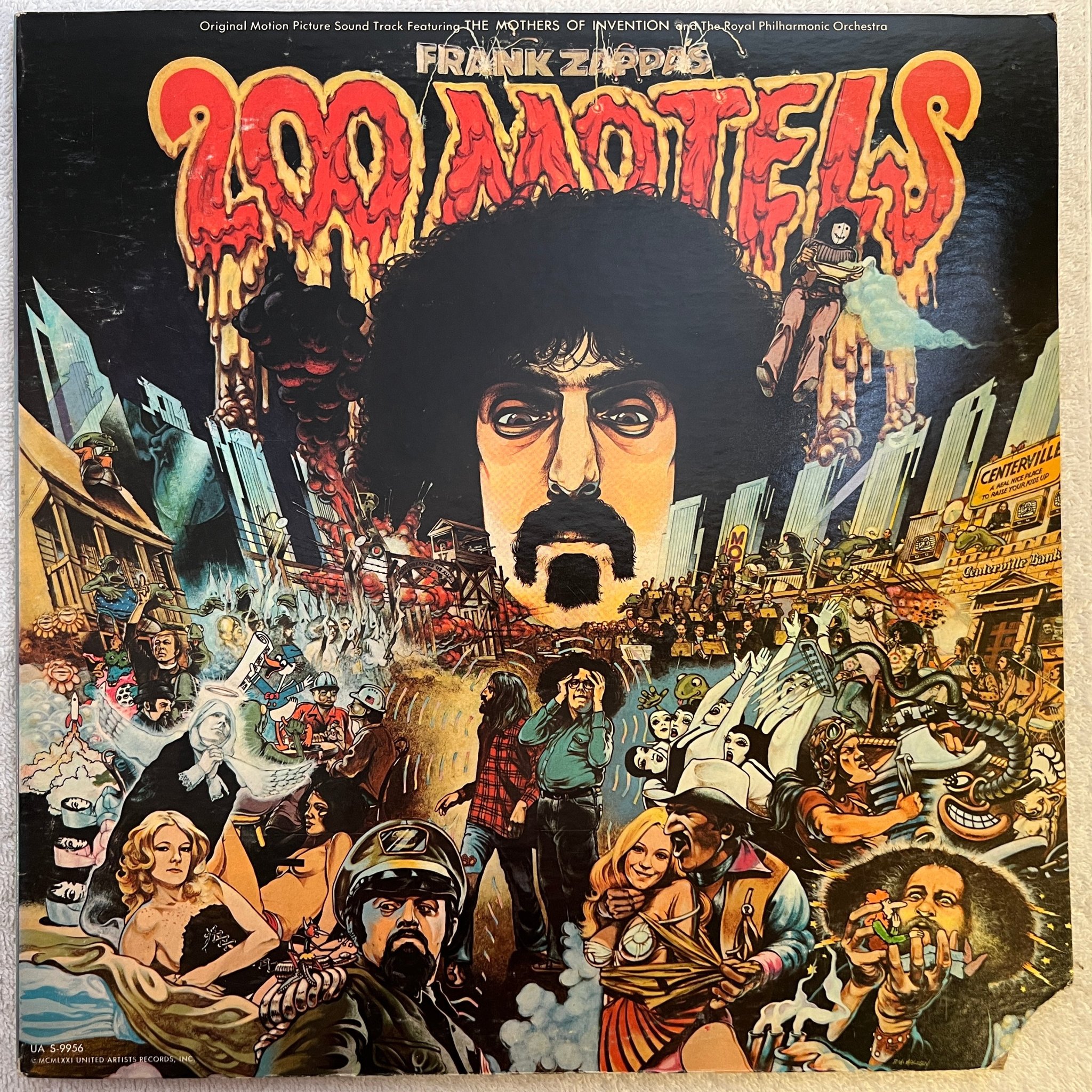 Omslagsbild för skivan FRANK ZAPPA'S 200 motels 2xLP US UNITED ARTISTS UAS 9956