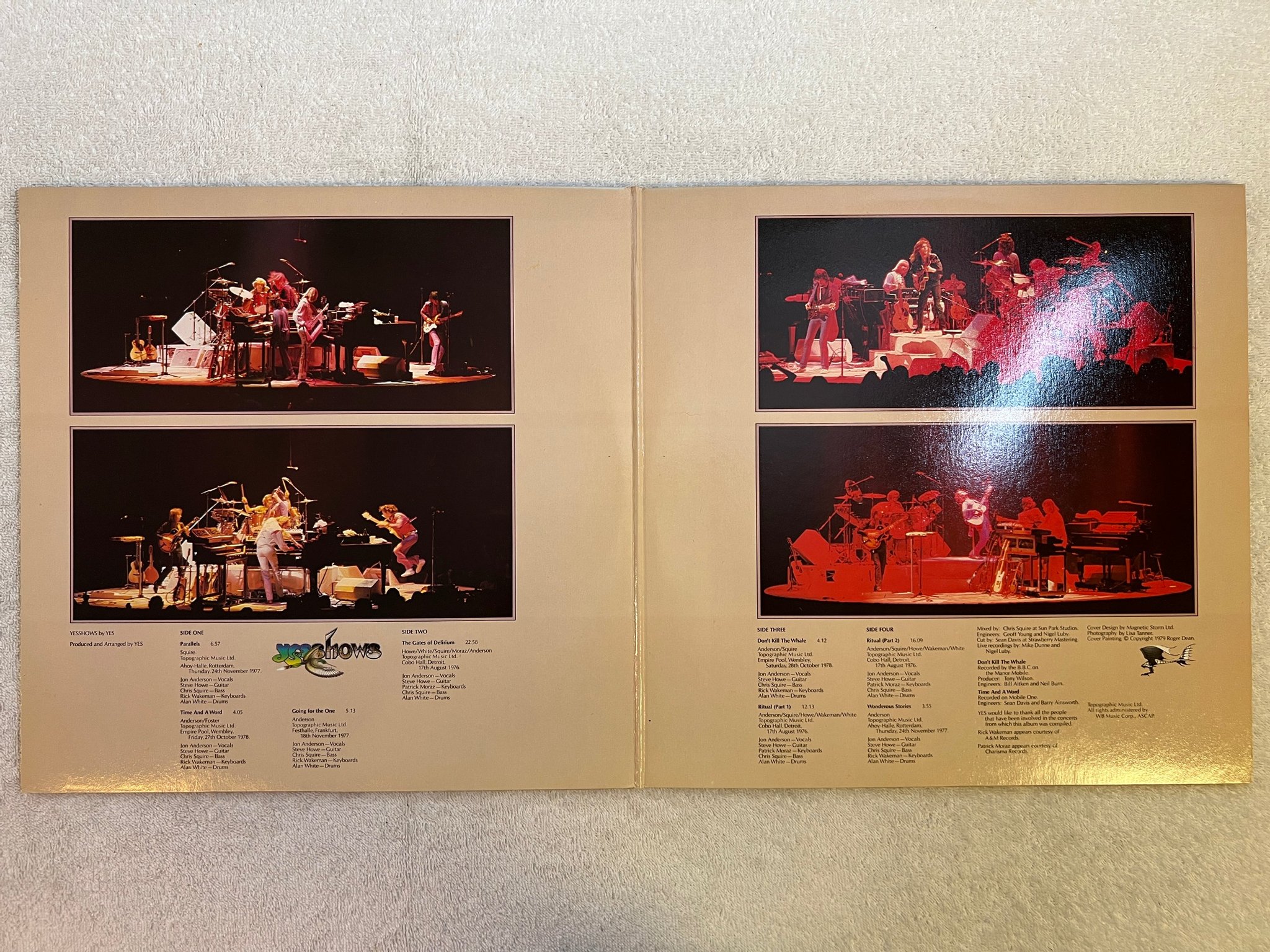 Omslagsbild för skivan YES yesshows 2xLP -80 Can ATLANTIC  2SA-510