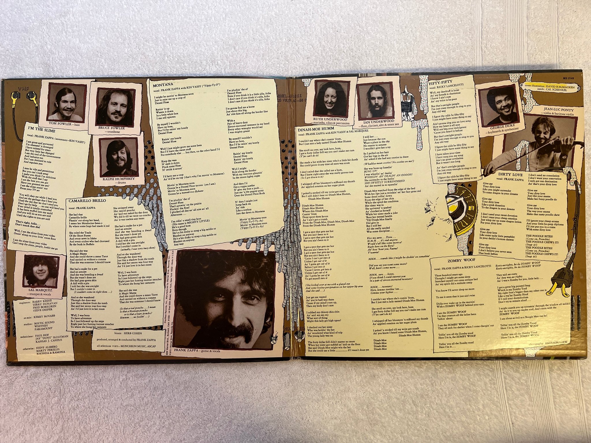 Omslagsbild för skivan THE MOTHERS over-nite sensation LP -73 US DISCREET MS 2149