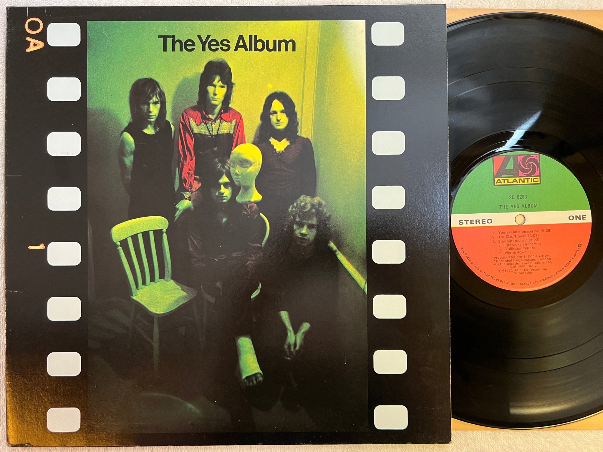 Omslagsbild för skivan YES the yes album LP re Can ATLANTIC SD 8283