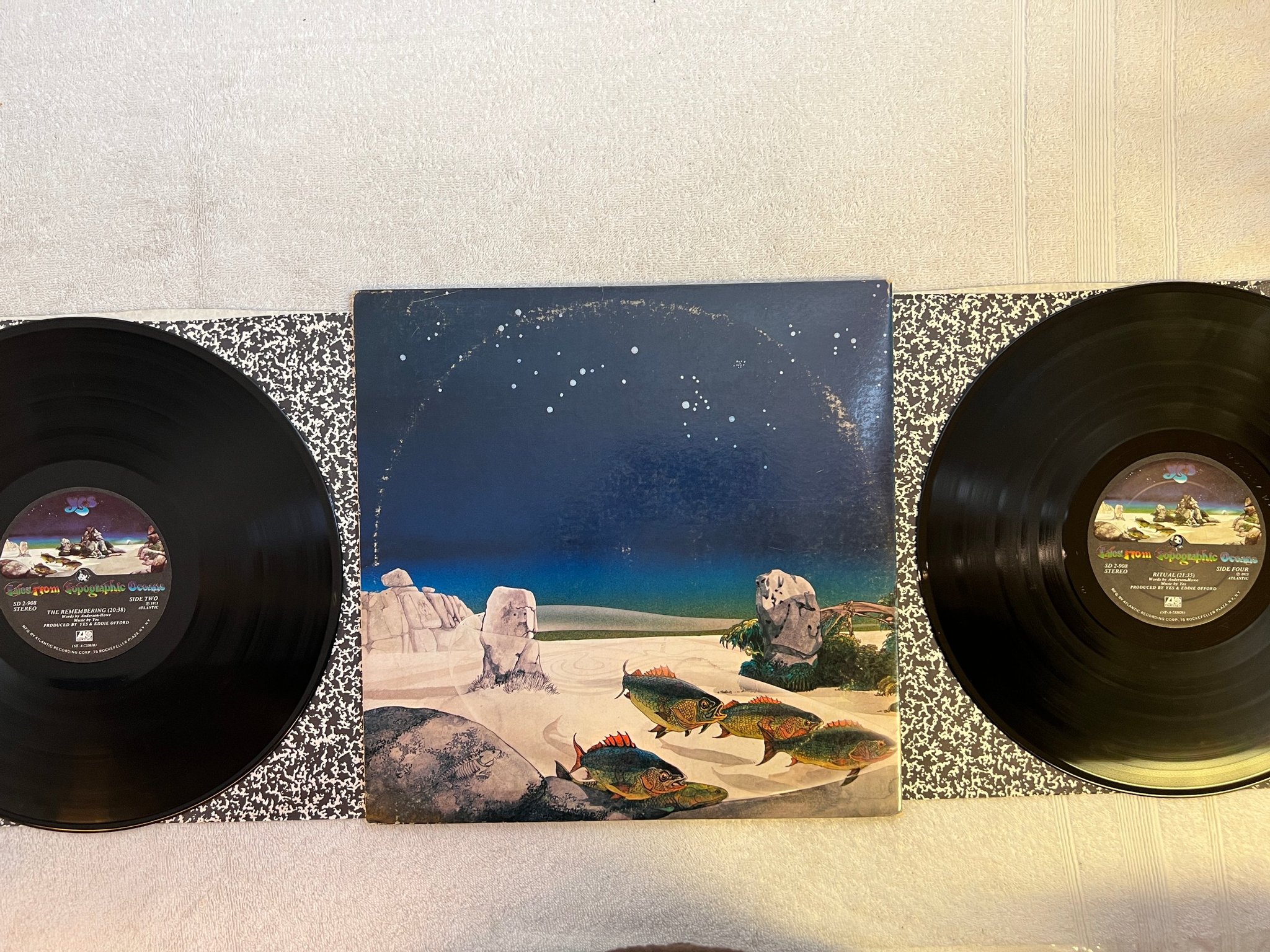 Omslagsbild för skivan YES Tales From Topographic Oceans 2xLP US ATLANTIC SD 2-908 