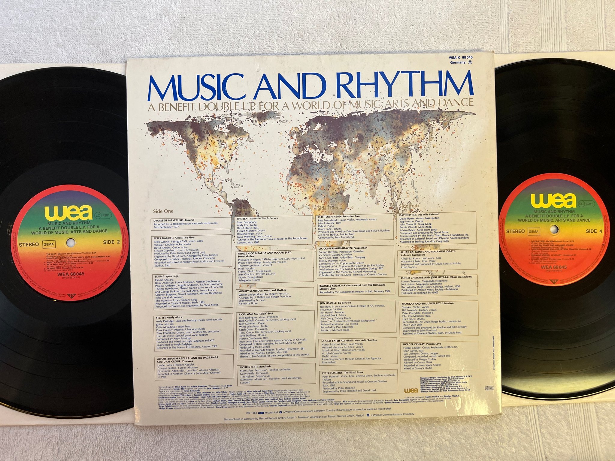 Omslagsbild för skivan V/A Music And Rhythm 2xLP -82 WEA 68045 