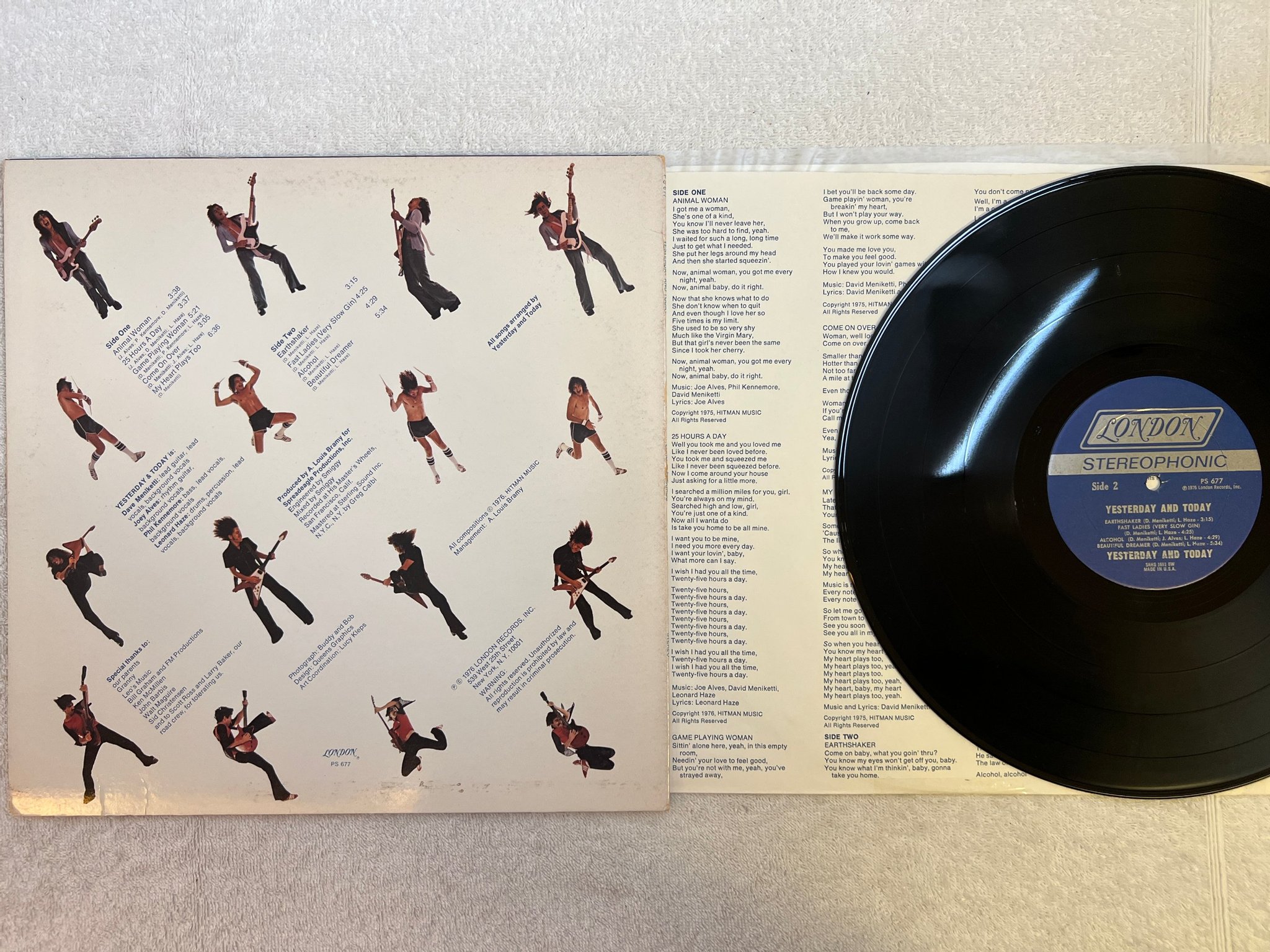 Omslagsbild för skivan YESTERDAY & TODAY s/t LP -76 US LONDON PS 677