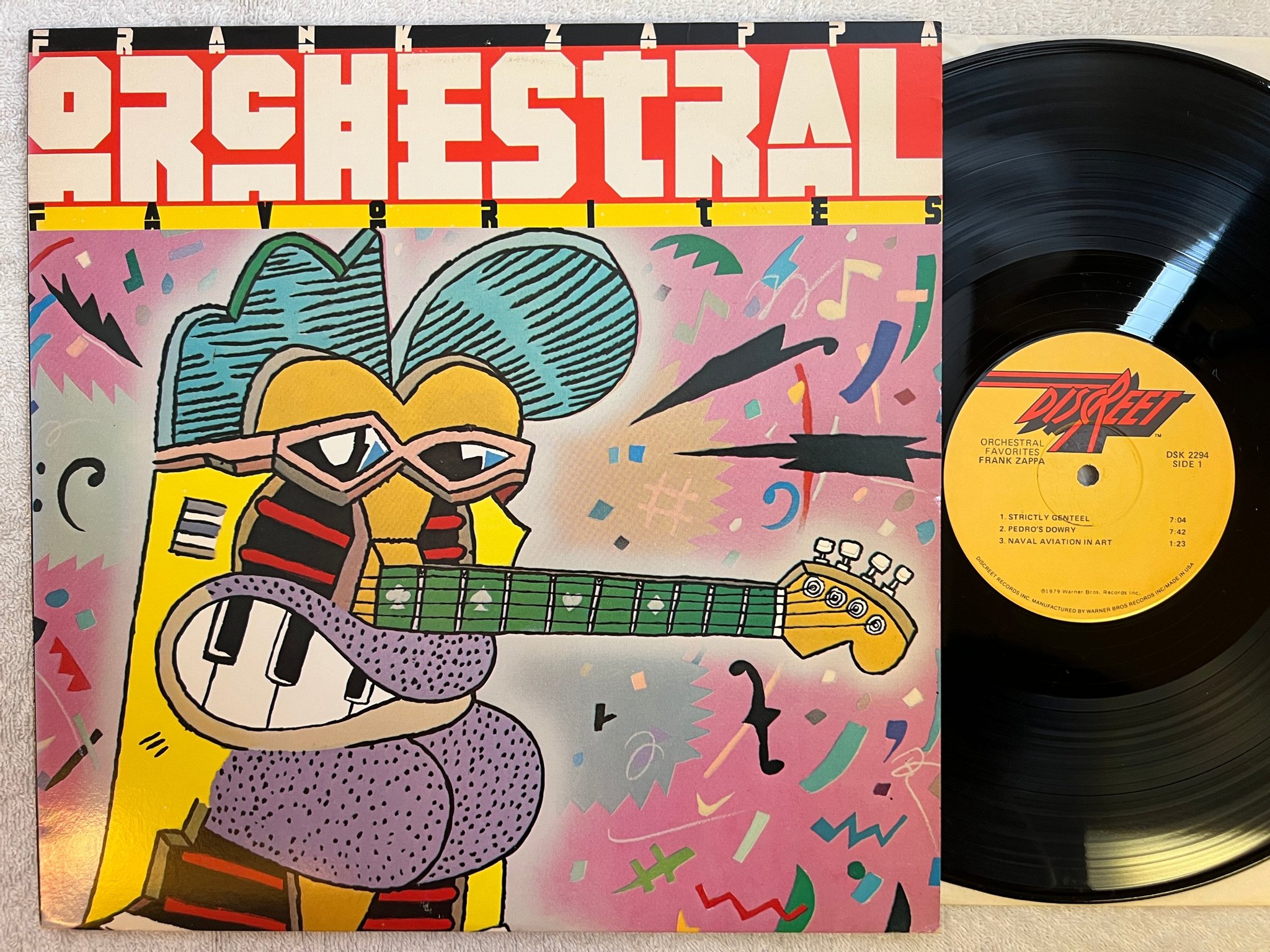 Omslagsbild för skivan FRANK ZAPPA orchestral favorites LP -79 US DISCREET DSK 2294