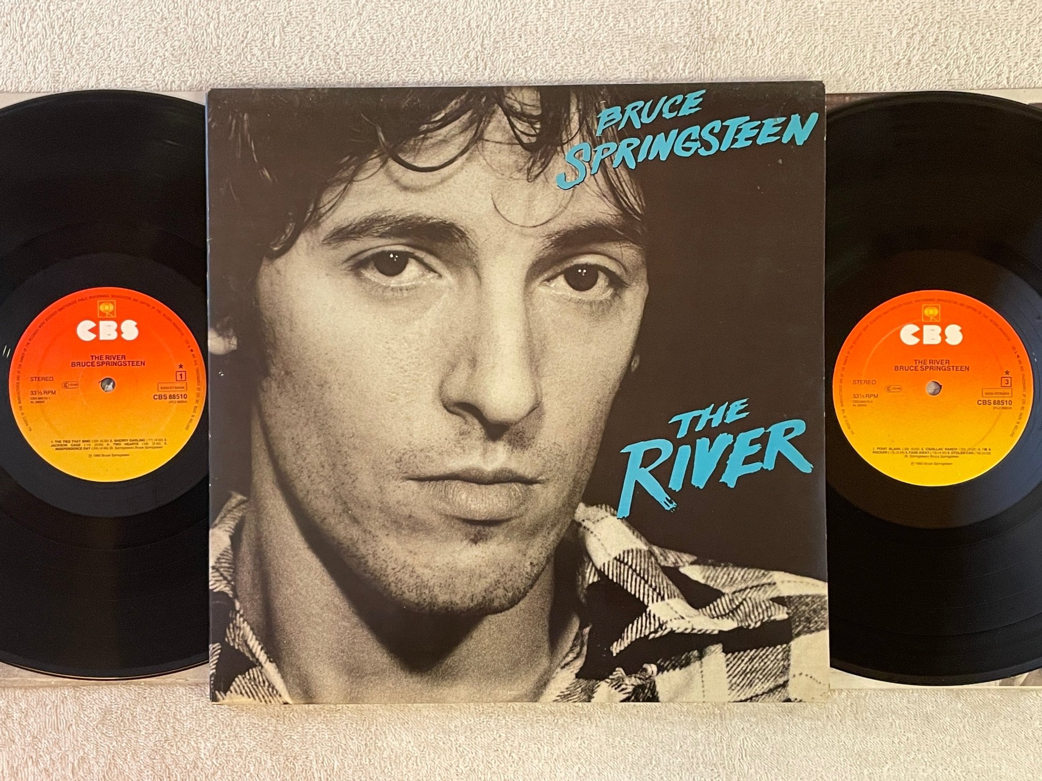 Omslagsbild för skivan BRUCE SPRINGSTEEN the river 2xLP -80 Hol CBS 88510