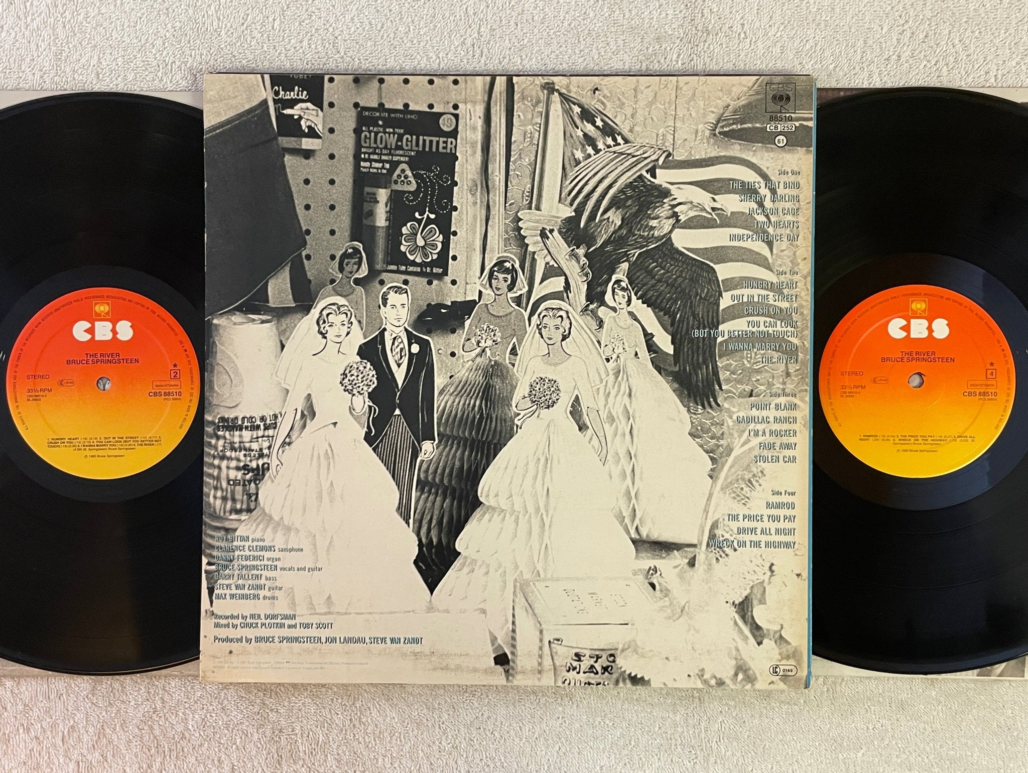 Omslagsbild för skivan BRUCE SPRINGSTEEN the river 2xLP -80 Hol CBS 88510