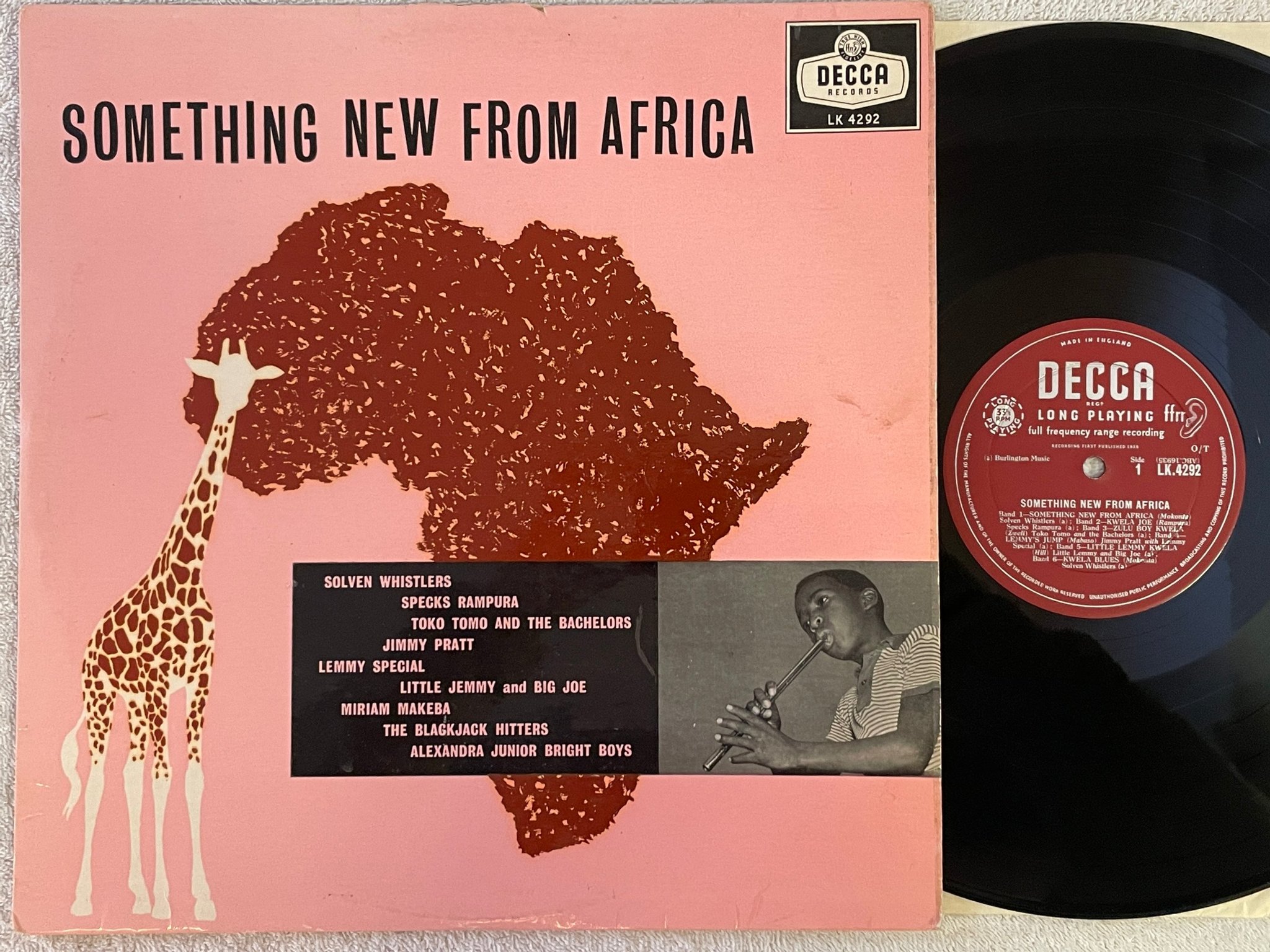 Omslagsbild för skivan V/A something new from Africa LP -59 UK LONDON LK 4292
