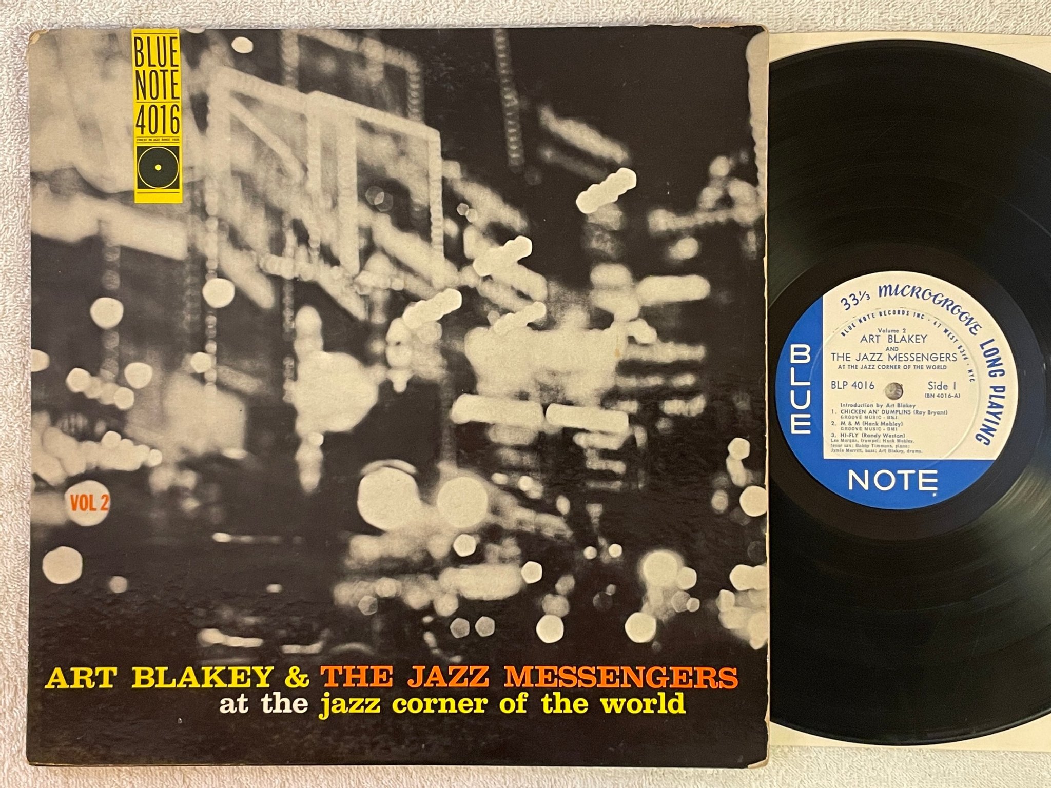 Omslagsbild för skivan ART BLAKEY AND THE JAZZ MESSENGERS vol 2 LP -64 US BLUE NOTE BLP 4016 