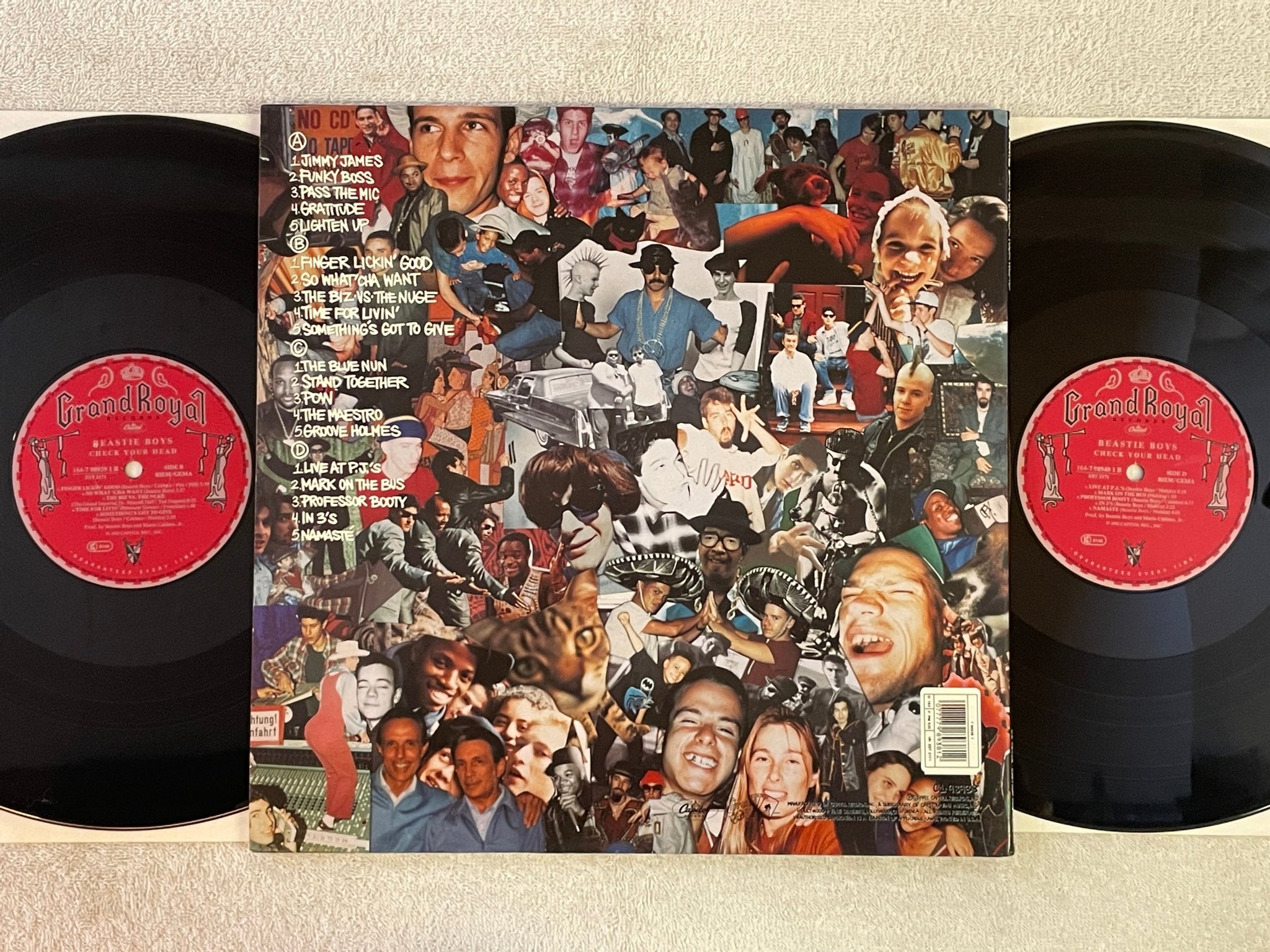 Omslagsbild för skivan BEASTIE BOYS Check Your Head 2xLP -92 Eu GRAND ROYAL EST 2171 ** CLASSIC **