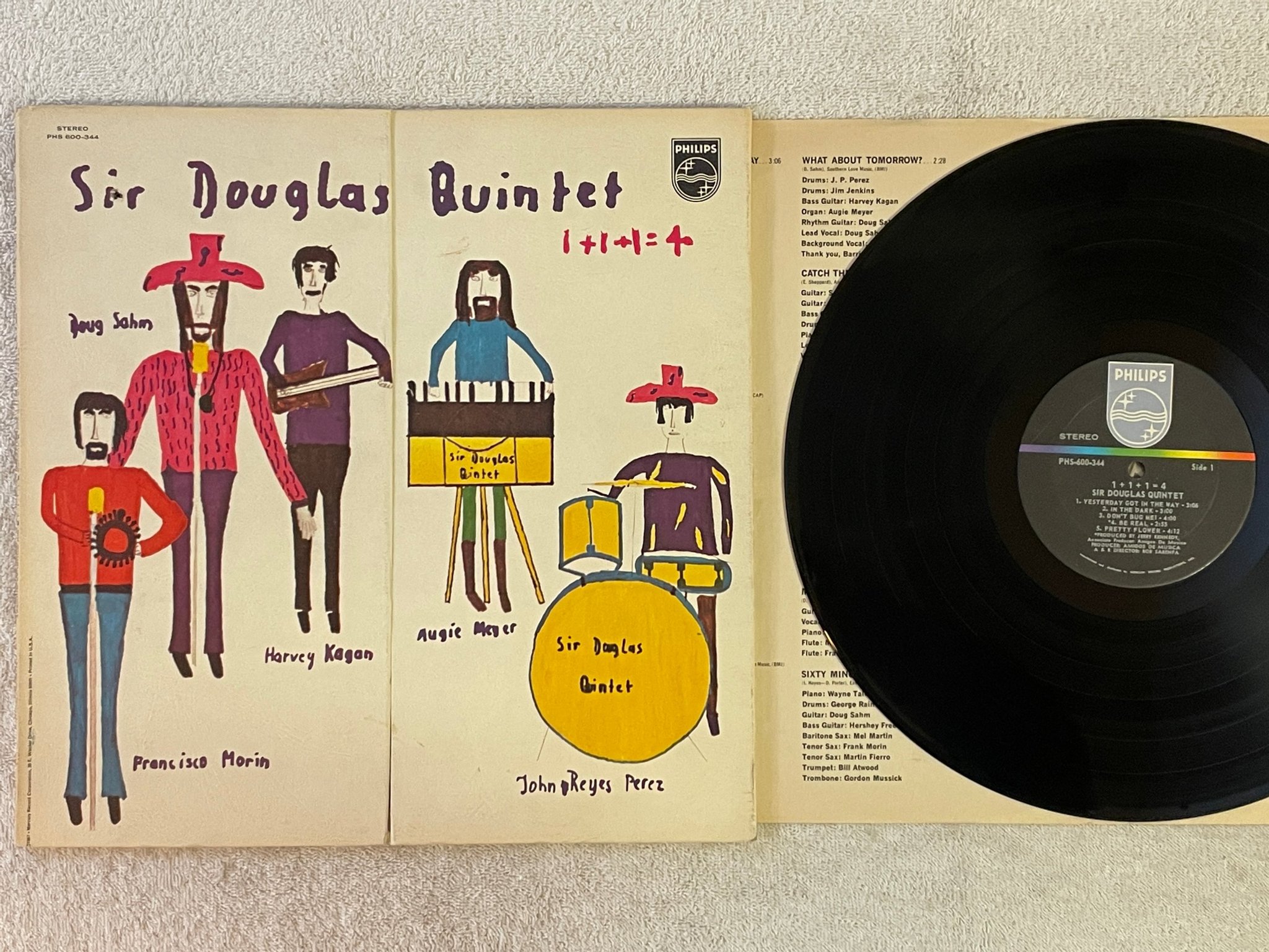 Omslagsbild för skivan SIR DOUGLAS QUINTET 1+1+1=4 LP -70 US philips PHS 600-344