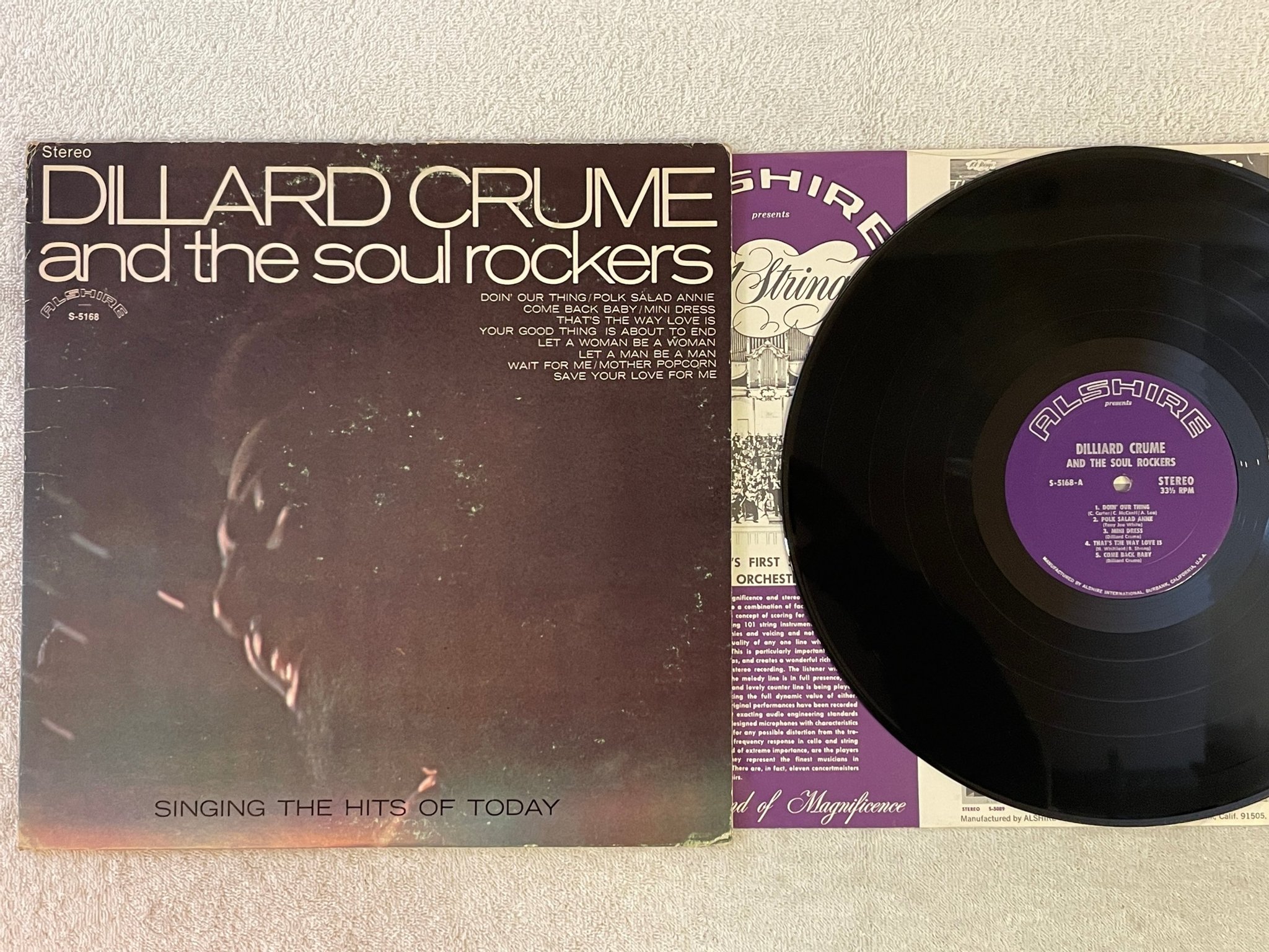 Omslagsbild för skivan DILLARD CRUME & THE SOUL ROCKERS s/t LP US ALSHIRE 5168  