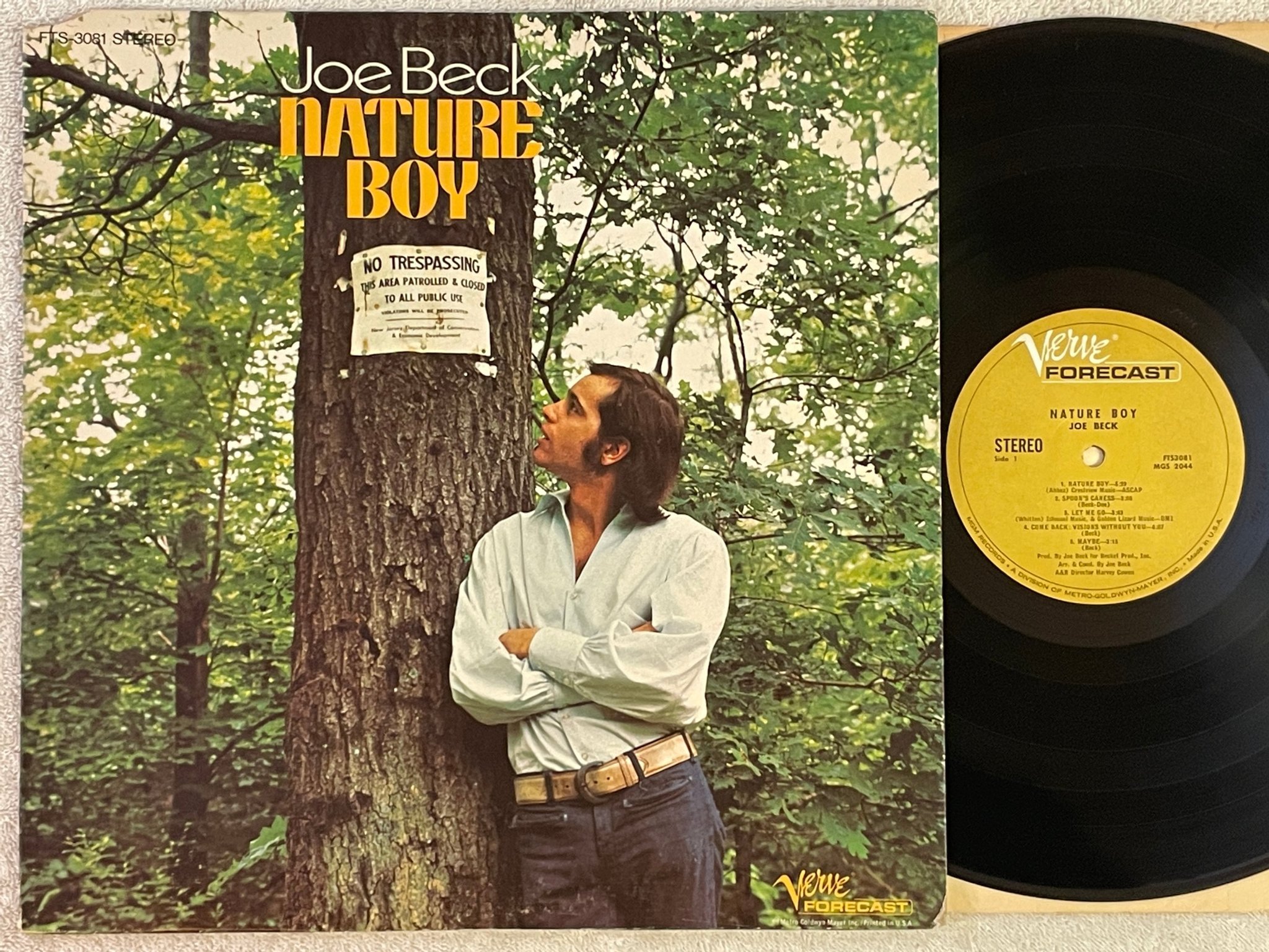 Omslagsbild för skivan JOE BECK nature boy LP -69 US VERVE FORECAST FTS3081 psych 