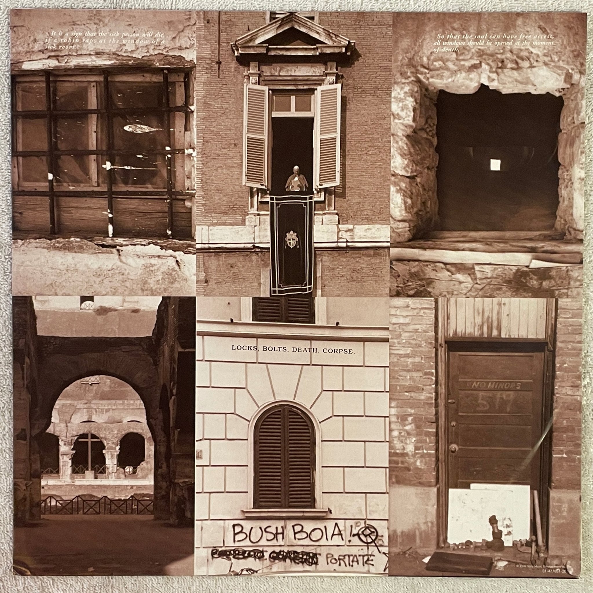 Omslagsbild för skivan PEARL JAM vitalogy LP -94 Eu EPIC 4778611 ** WOW **