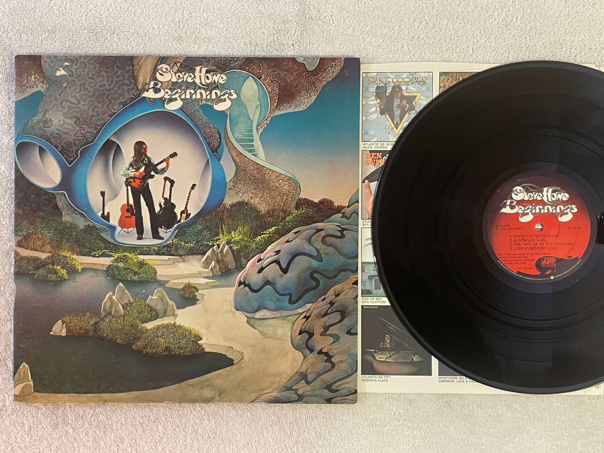 Omslagsbild för skivan STEVE HOWE beginnings LP -75 US ATLANTIC SD 18154