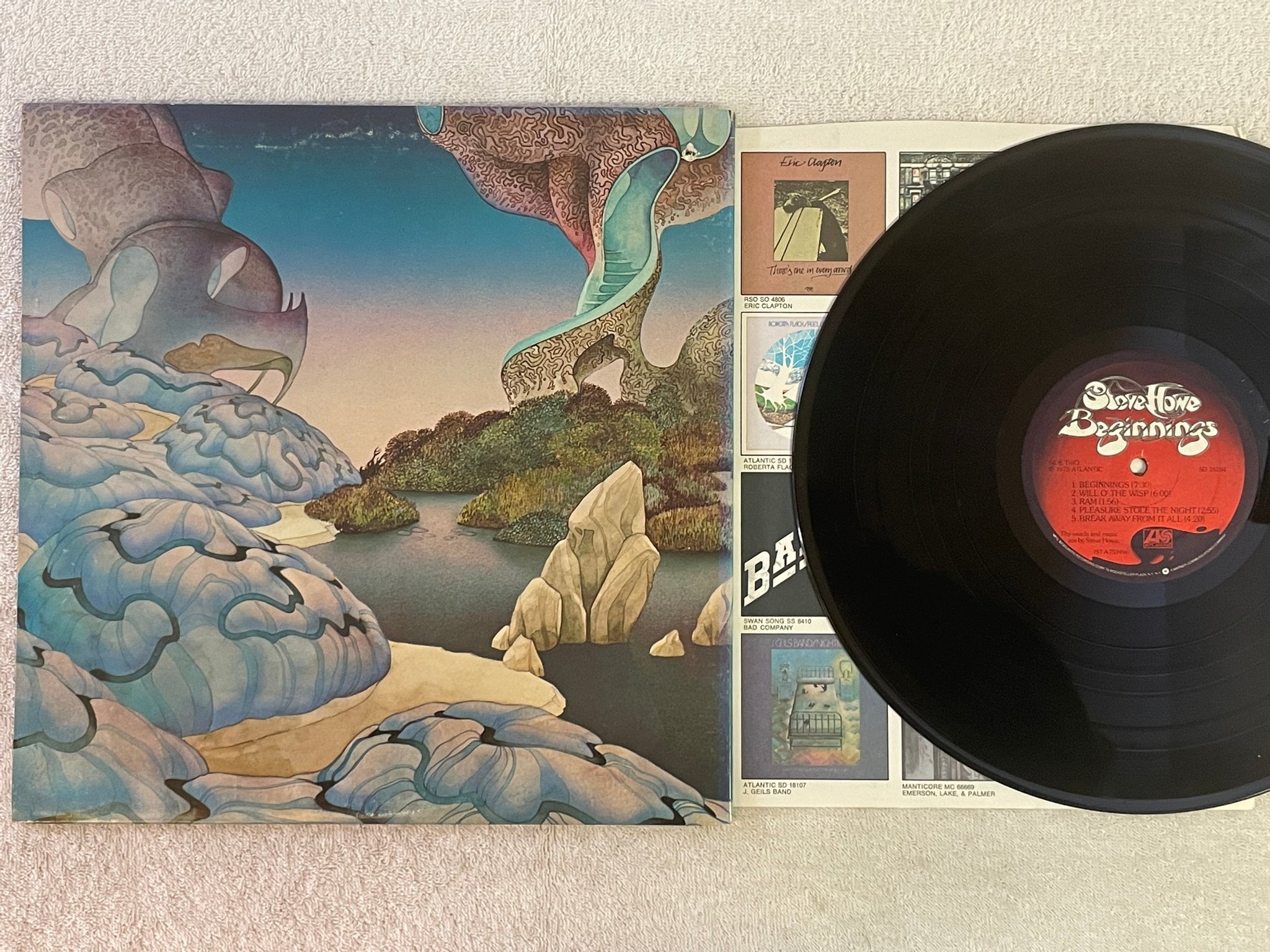 Omslagsbild för skivan STEVE HOWE beginnings LP -75 US ATLANTIC SD 18154