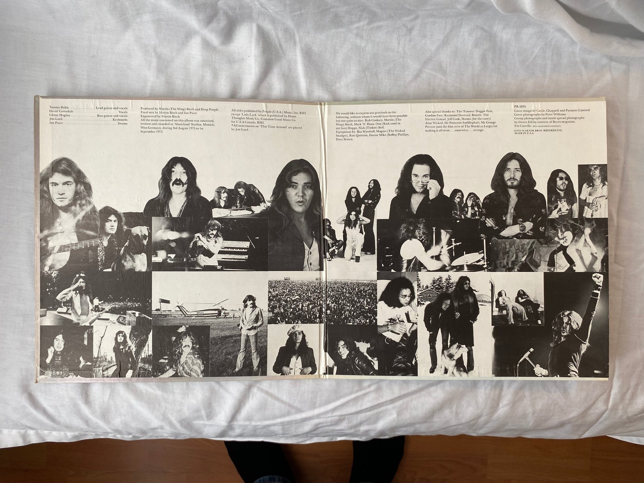 Omslagsbild för skivan DEEP PURPLE come taste the band LP -75 US WARNER PR 2895