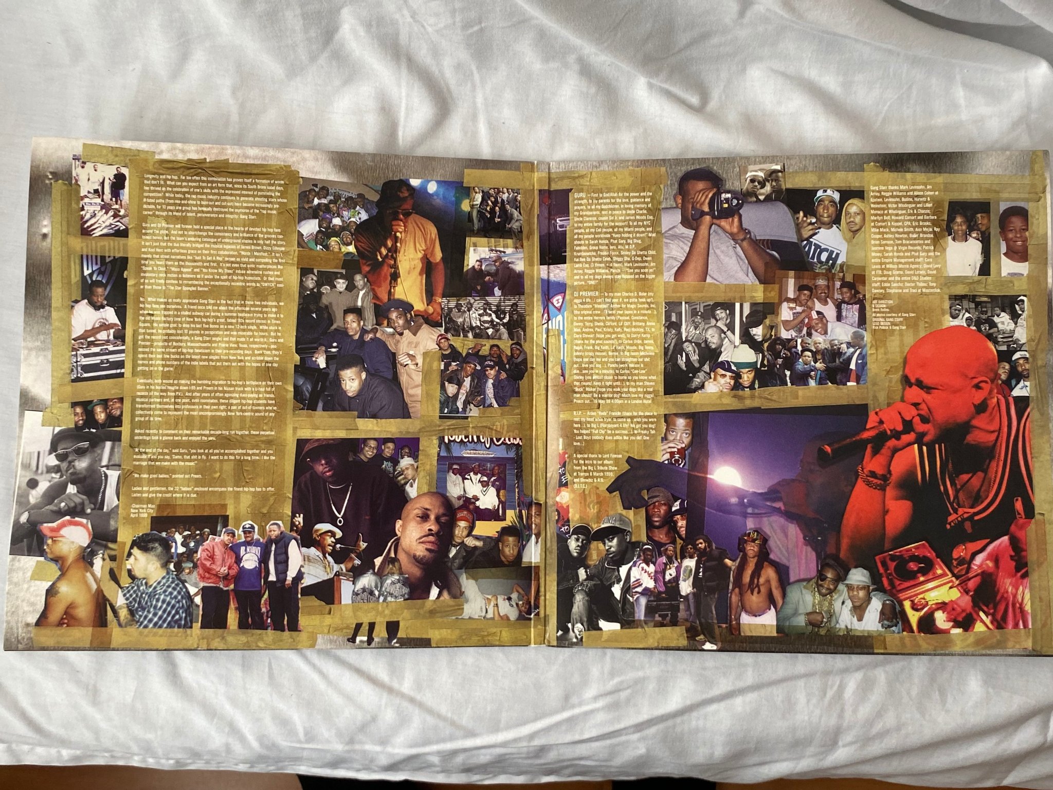 Omslagsbild för skivan GANG STARR Full Clip: A Decade Of Gang Starr 4xLP 1999 COOL TEMPO 724352118915