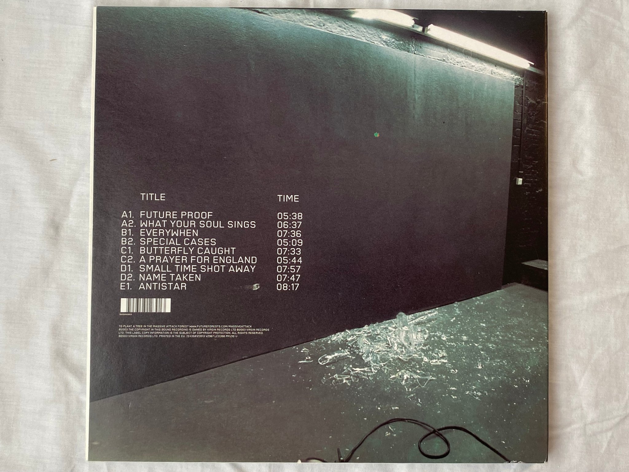 Omslagsbild för skivan MASSIVE ATTACK  100th Window 3xLP 2003 VIRGIN 724358123913 **  rare **