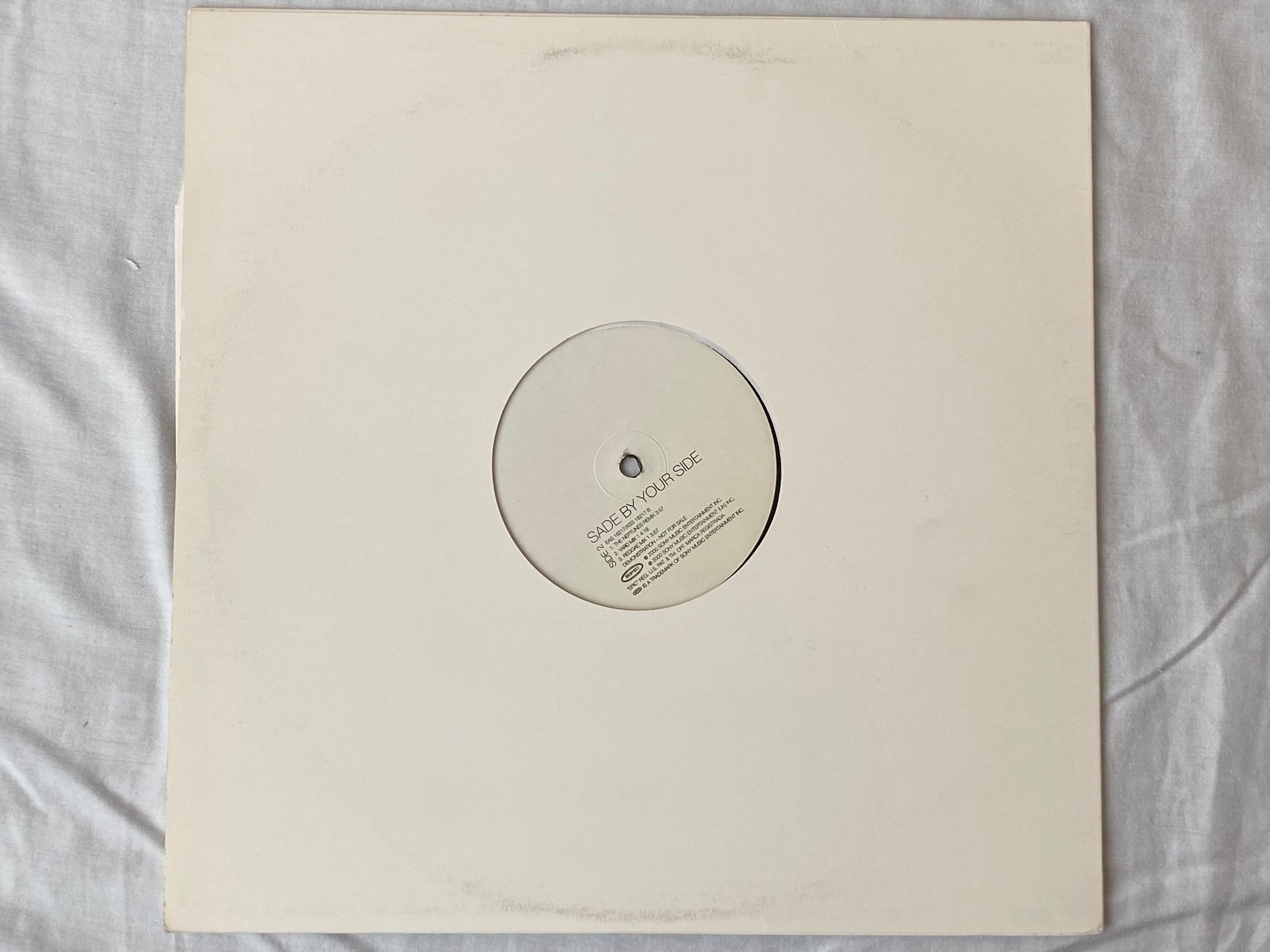 Omslagsbild för skivan SADE by your side 12"single 2000 SONY MUSIC EAS 1621 PROMO 