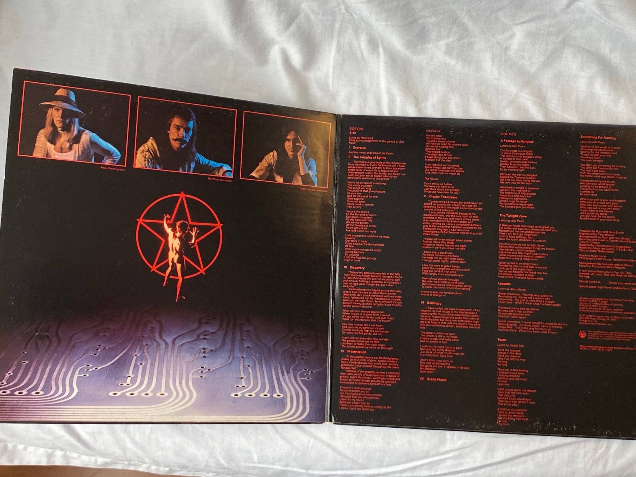 Omslagsbild för skivan RUSH 2112 LP MERCURY SRM-1-1079