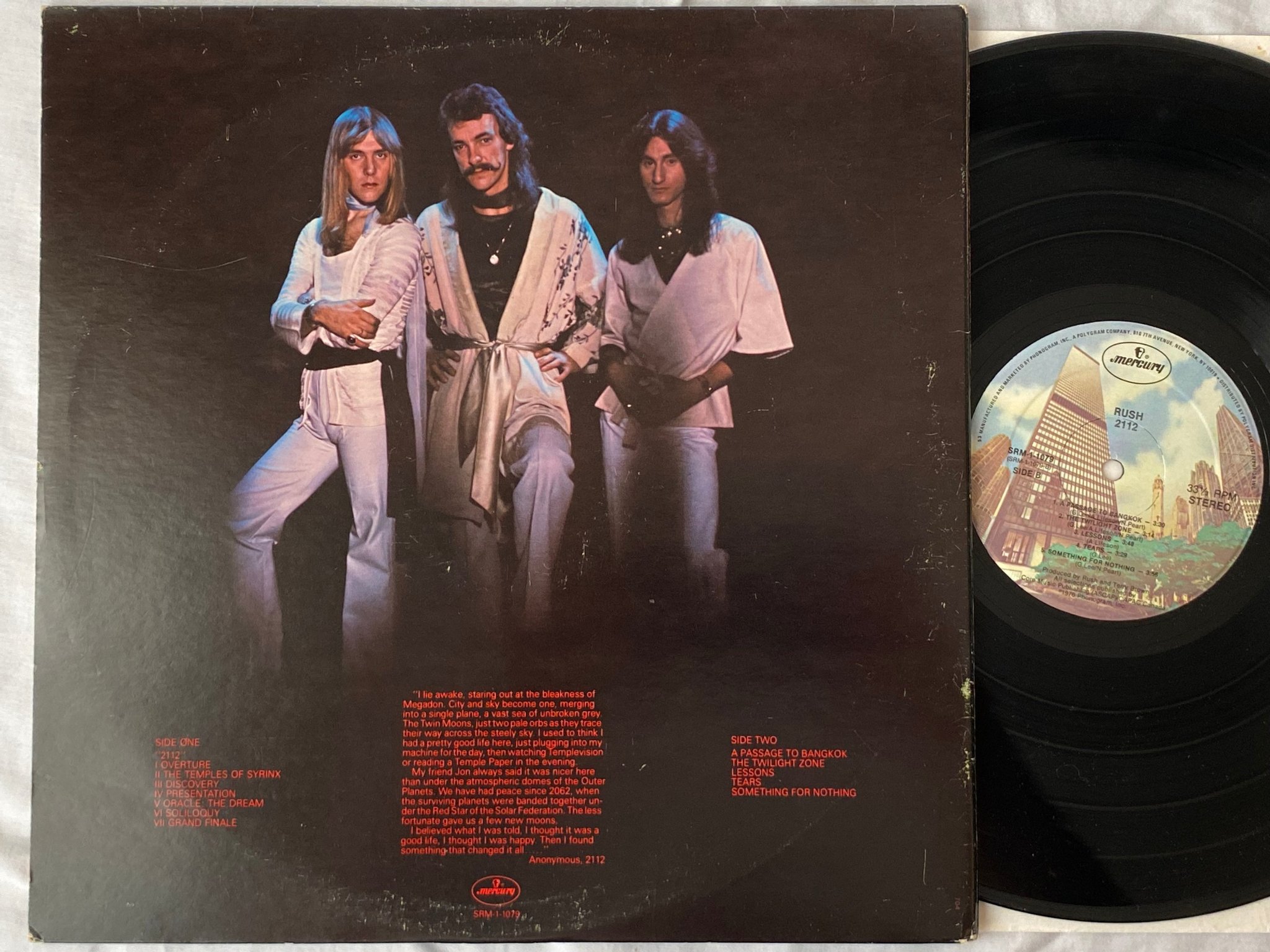 Omslagsbild för skivan RUSH 2112 LP MERCURY SRM-1-1079