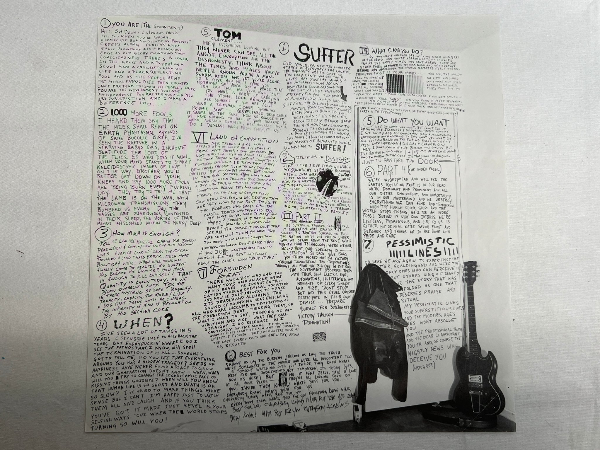 Omslagsbild för skivan BAD RELIGION suffer LP re -88 US EPITAH E-86404 punk 