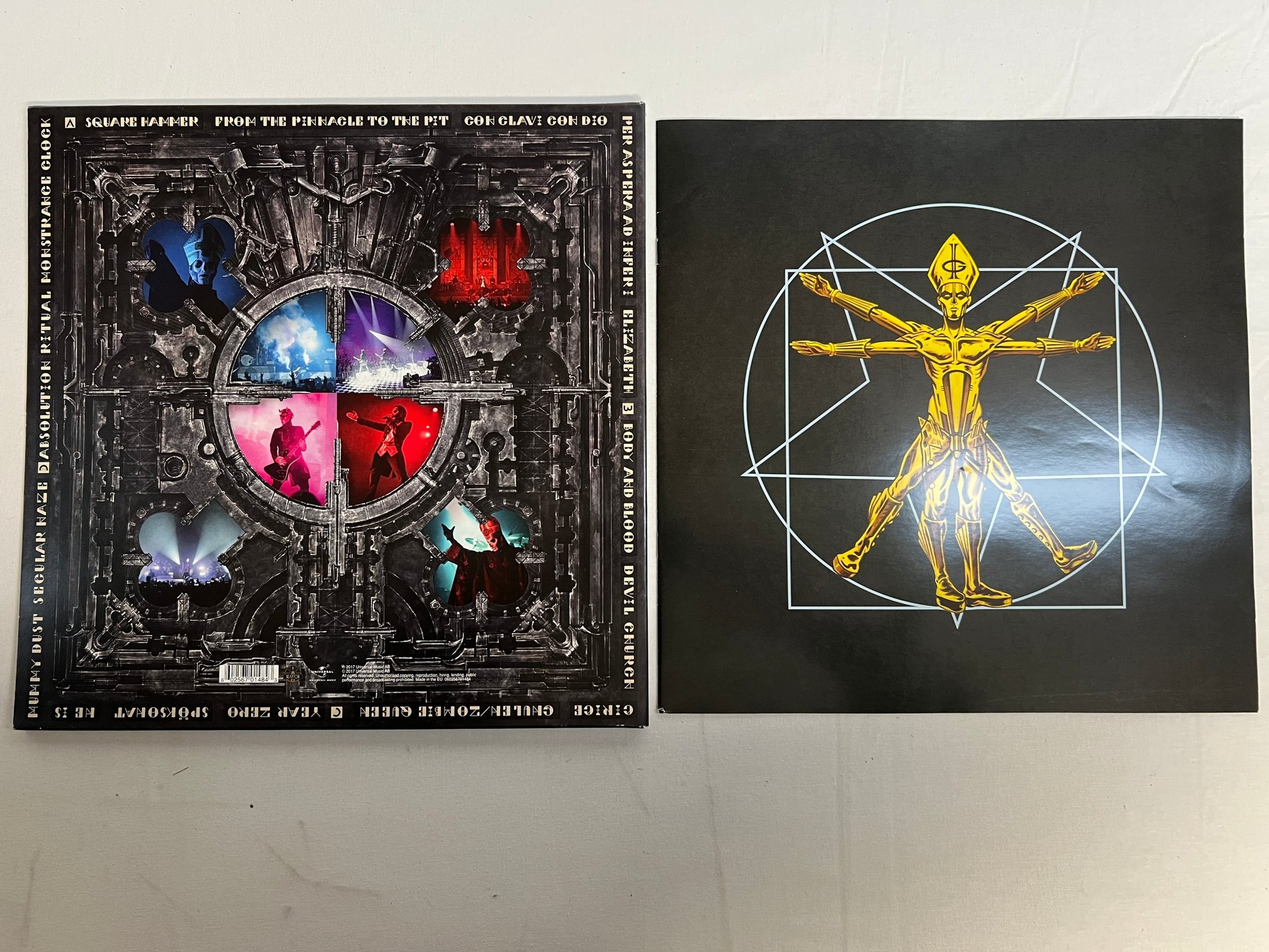 Omslagsbild för skivan GHOST Ceremony And Devotion 2xLP 2018 UNIVERSAL 060256701484 blue vinyl