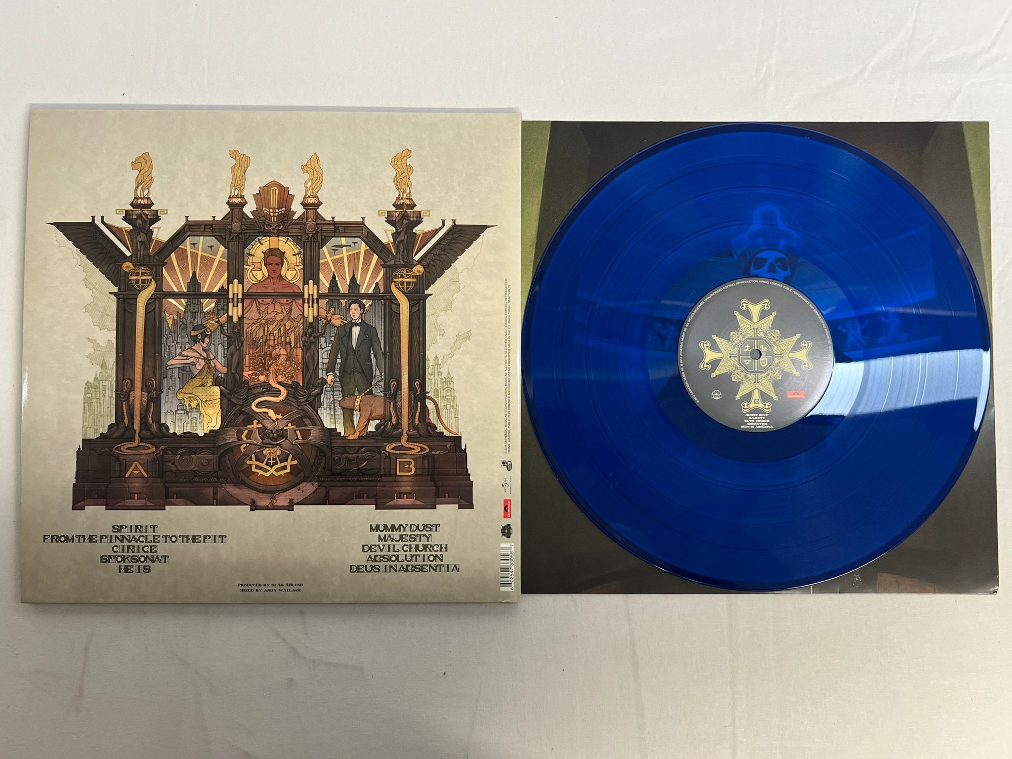 Omslagsbild för skivan GHOST Meliora LP 2015 UNIVERSAL 060254733056 blue vinyl    