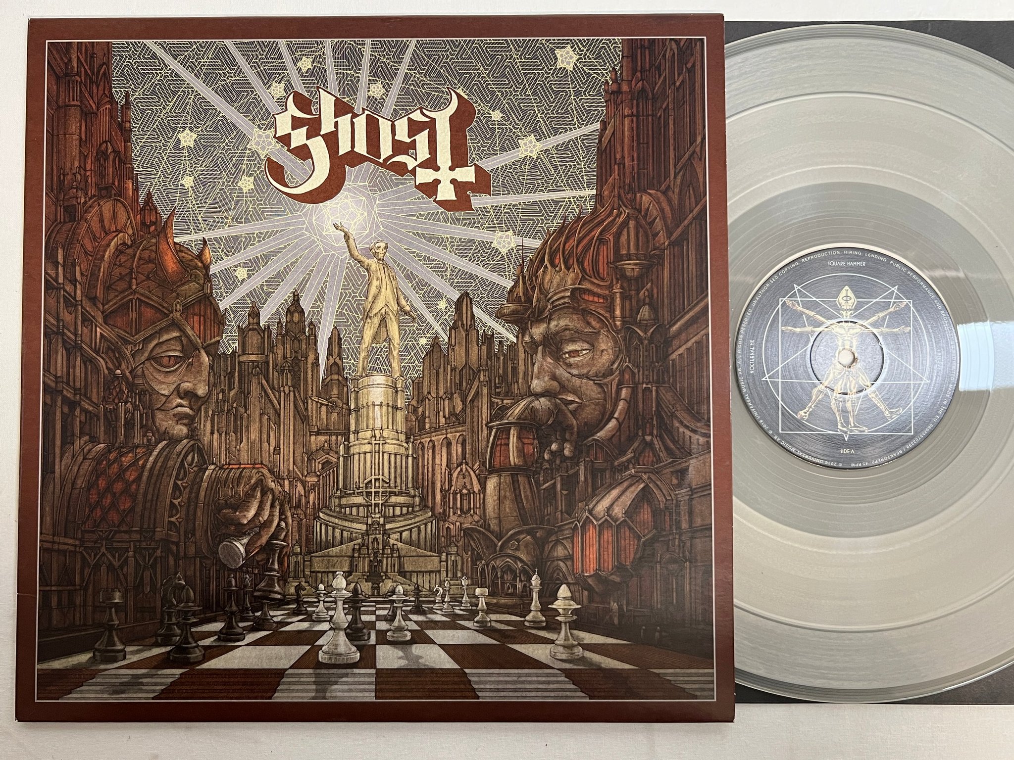 Omslagsbild för skivan GHOST Popestar 12"ep 2016 REAKTOREP2 clear vinyl 