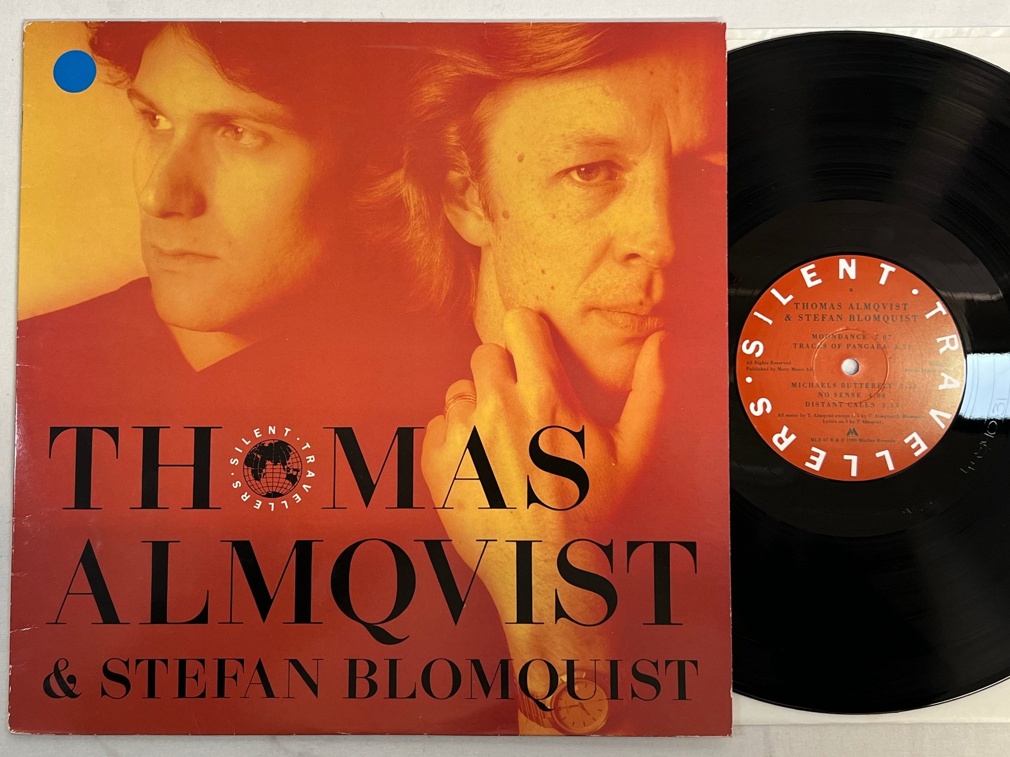 Omslagsbild för skivan THOMAS ALMQVIST & STEFAN BLOMQUIST LP -89 Swe MISTLUR MLR 67
