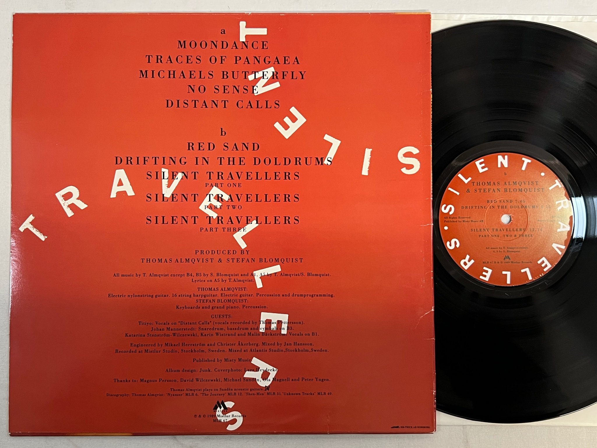 Omslagsbild för skivan THOMAS ALMQVIST & STEFAN BLOMQUIST LP -89 Swe MISTLUR MLR 67