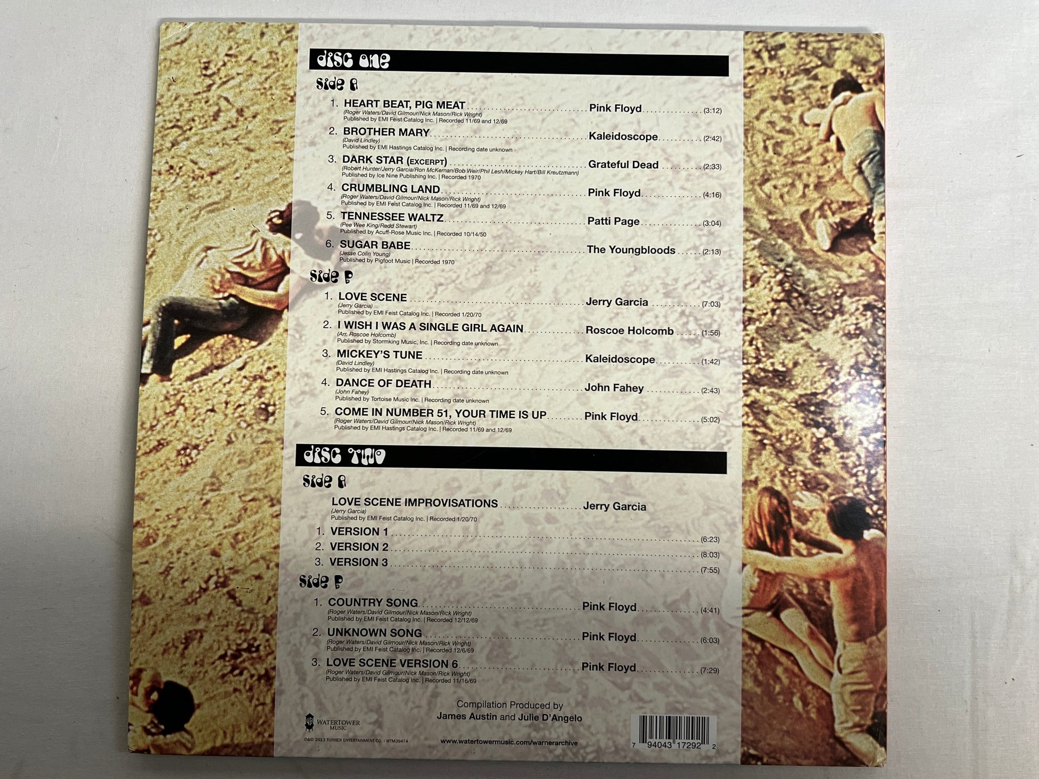 Omslagsbild för skivan V/A Zabriskie Point 2xLP -70/2013 US WATERTOWER WTM39474