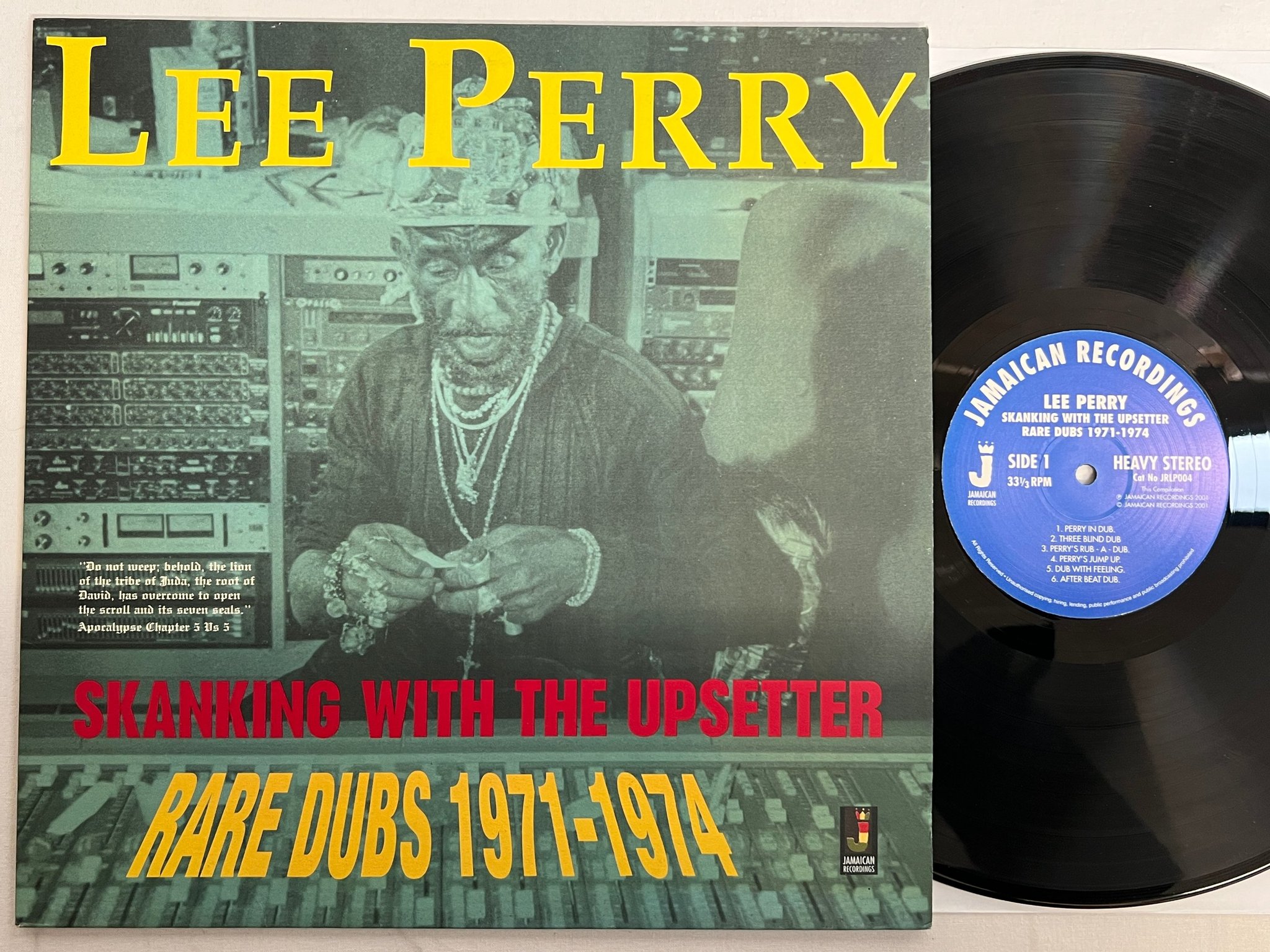 Omslagsbild för skivan LEE PERRY skanking with the upsetter Rare Dubs 1971-1974 LP 2001 UK 