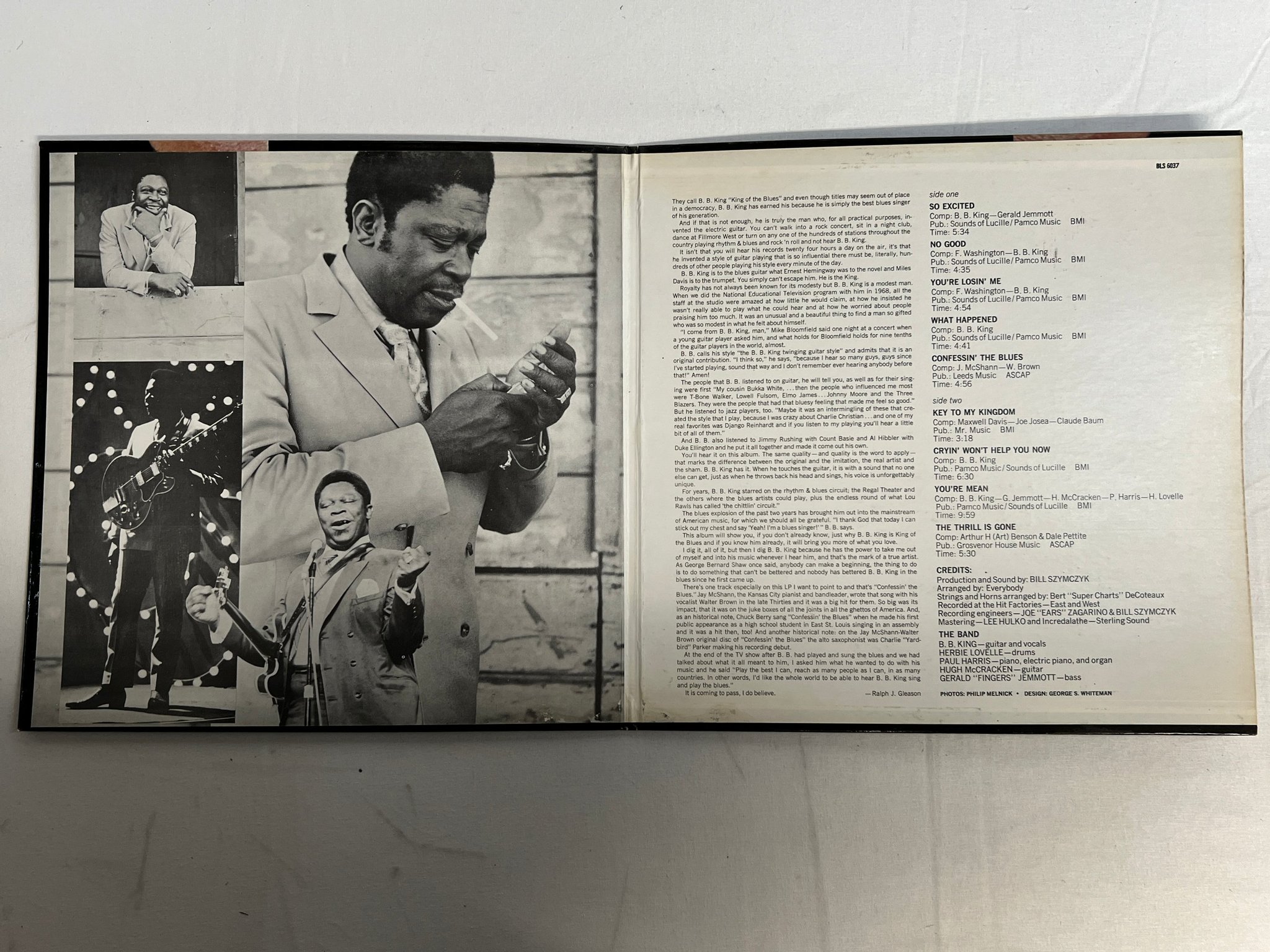 Omslagsbild för skivan B.B. KING completely well LP -69 US BLUESWAY BLS-6037 electric blues