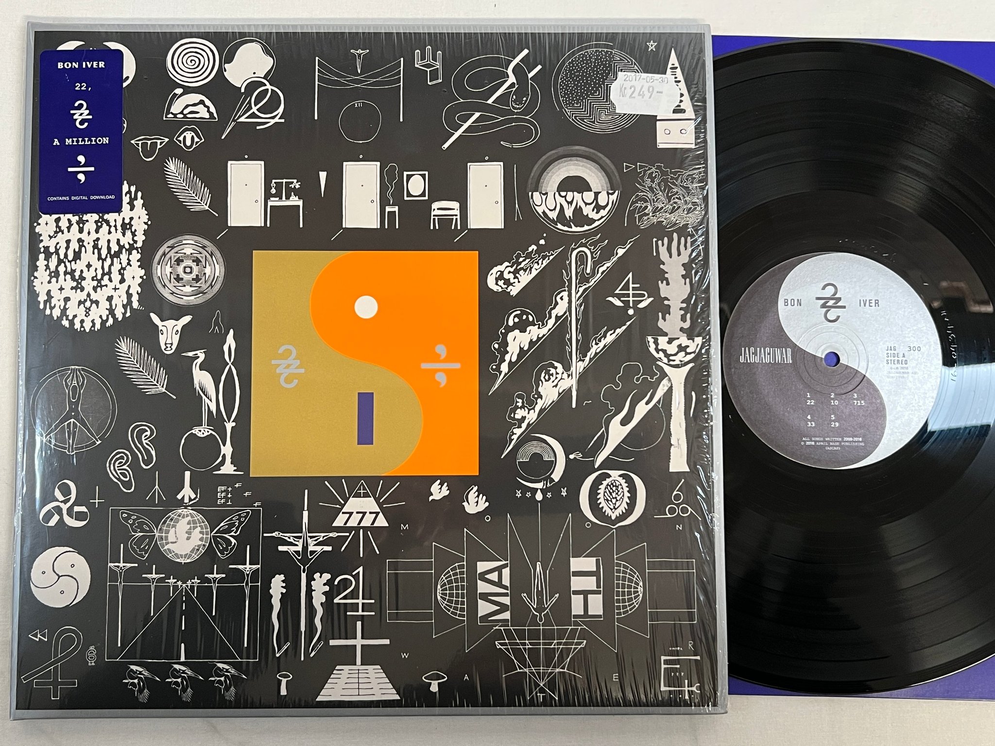 Omslagsbild för skivan BON IVER 22, A Million LP 2016 jagjaguwar JAG300 indie rock