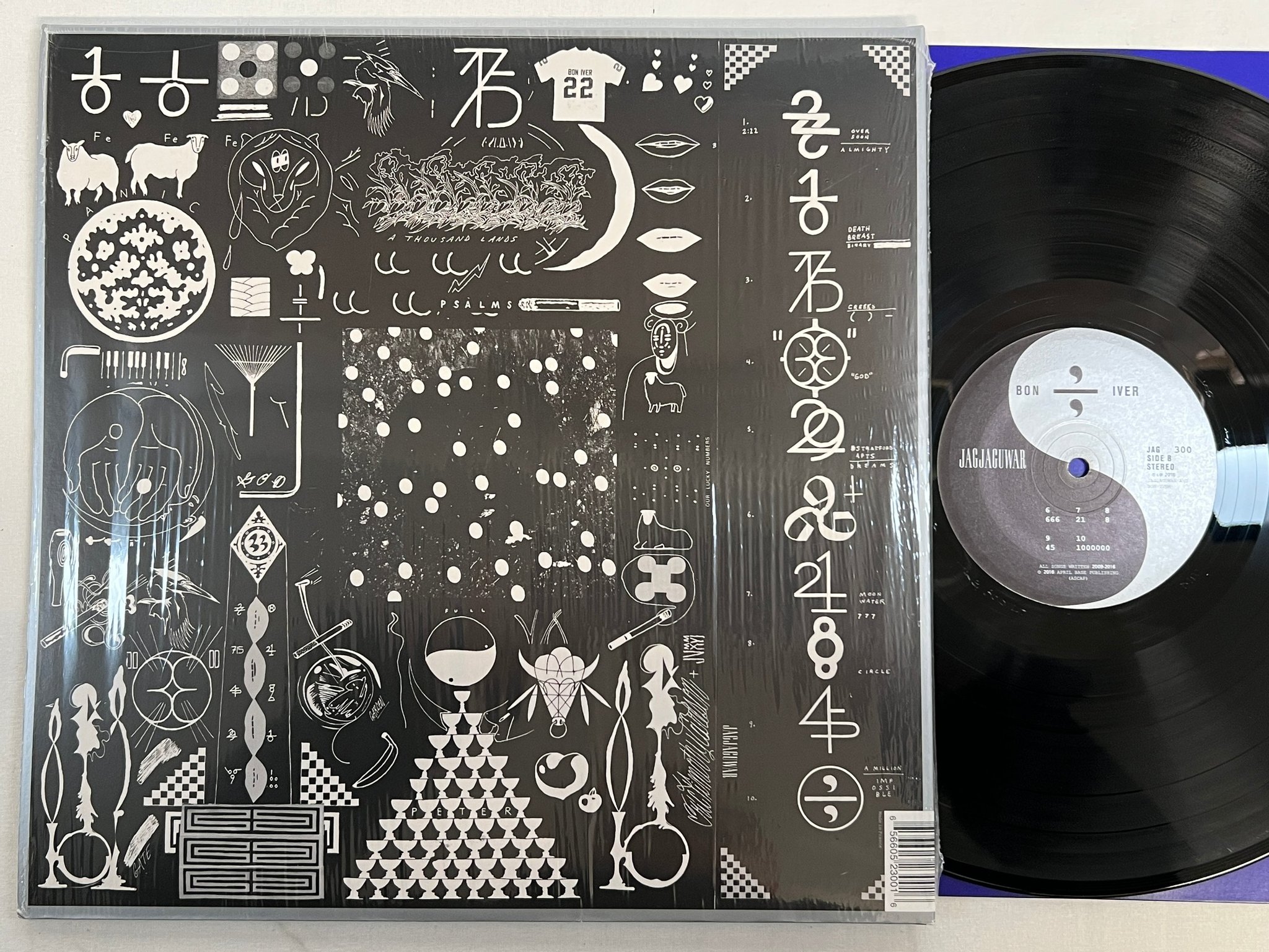Omslagsbild för skivan BON IVER 22, A Million LP 2016 jagjaguwar JAG300 indie rock