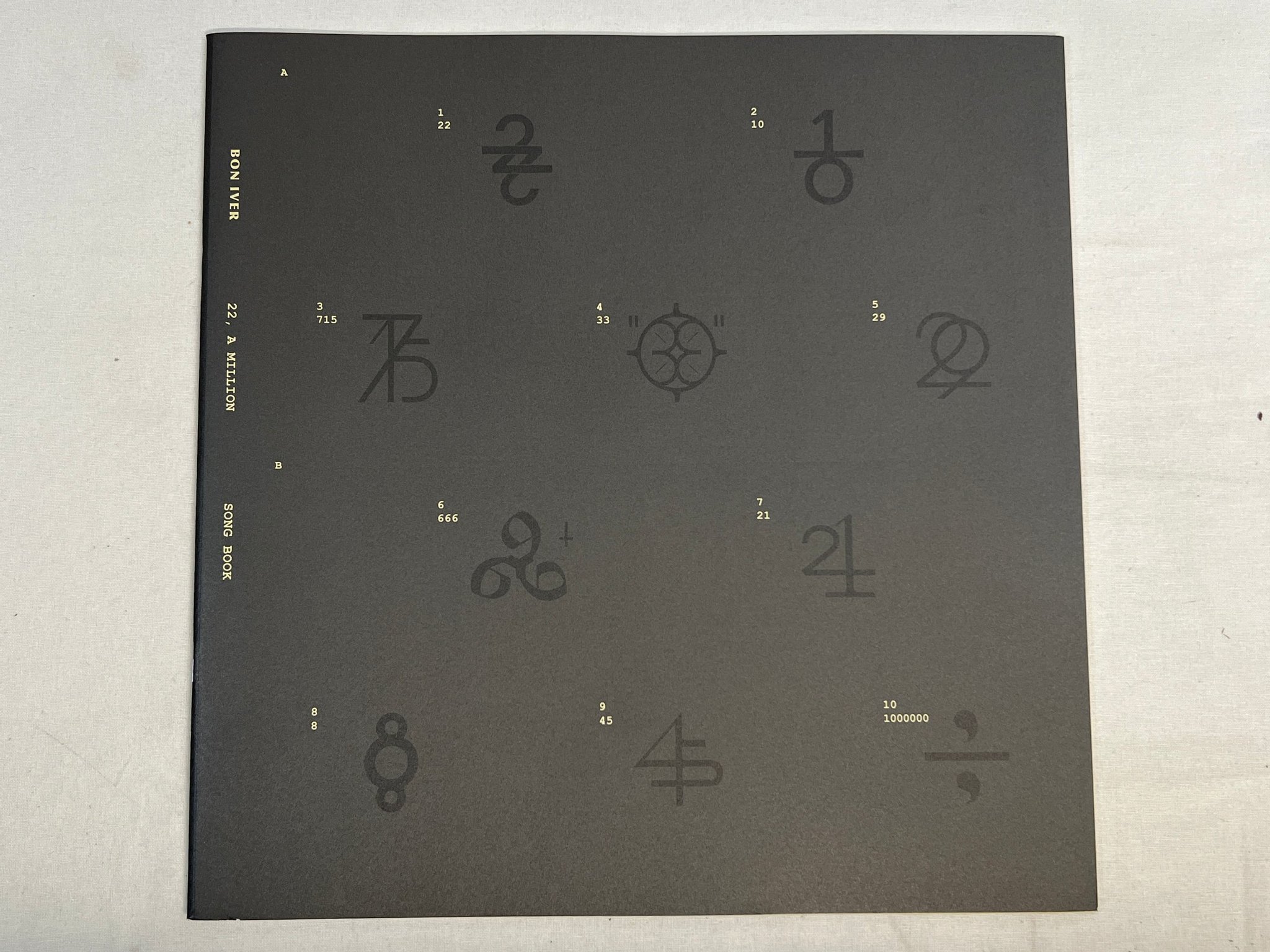 Omslagsbild för skivan BON IVER 22, A Million LP 2016 jagjaguwar JAG300 indie rock