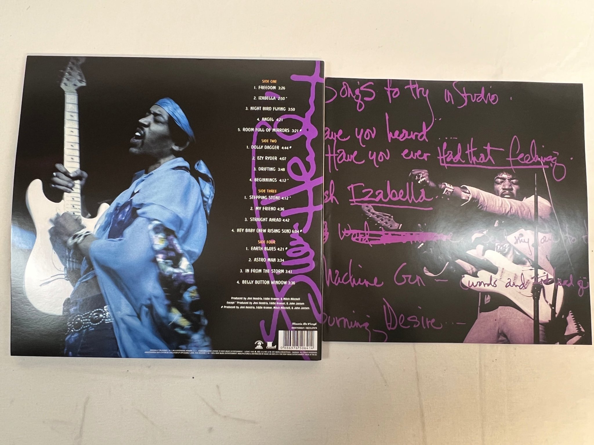 Omslagsbild för skivan JIMI HENDRIX First Rays Of The New Rising Sun 2xLP  2010 MUSIC ON VINYL MOVLP076