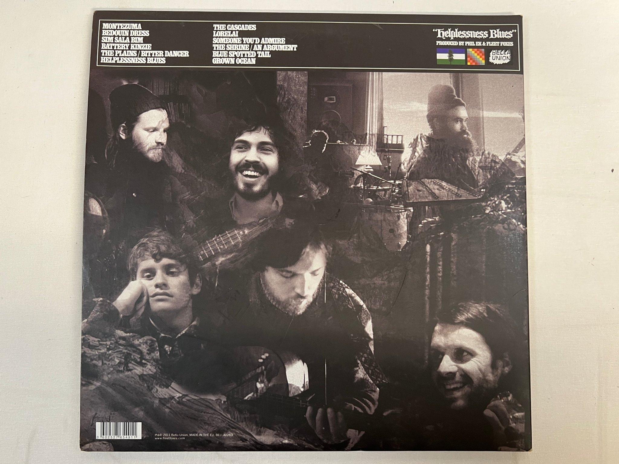 Omslagsbild för skivan FLEET FOXES helplessness blues 2xLP 2011 BELLA UNION BELLAV283