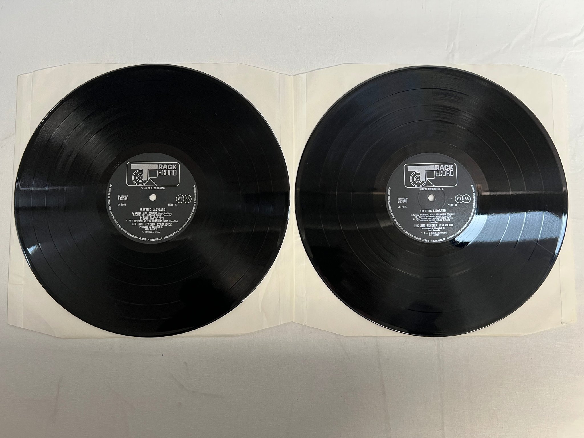 Omslagsbild för skivan JIMI HENDRIX EXPERIENCE electric ladyland 2xLP -68 UK TRACK 613008  ** rare **