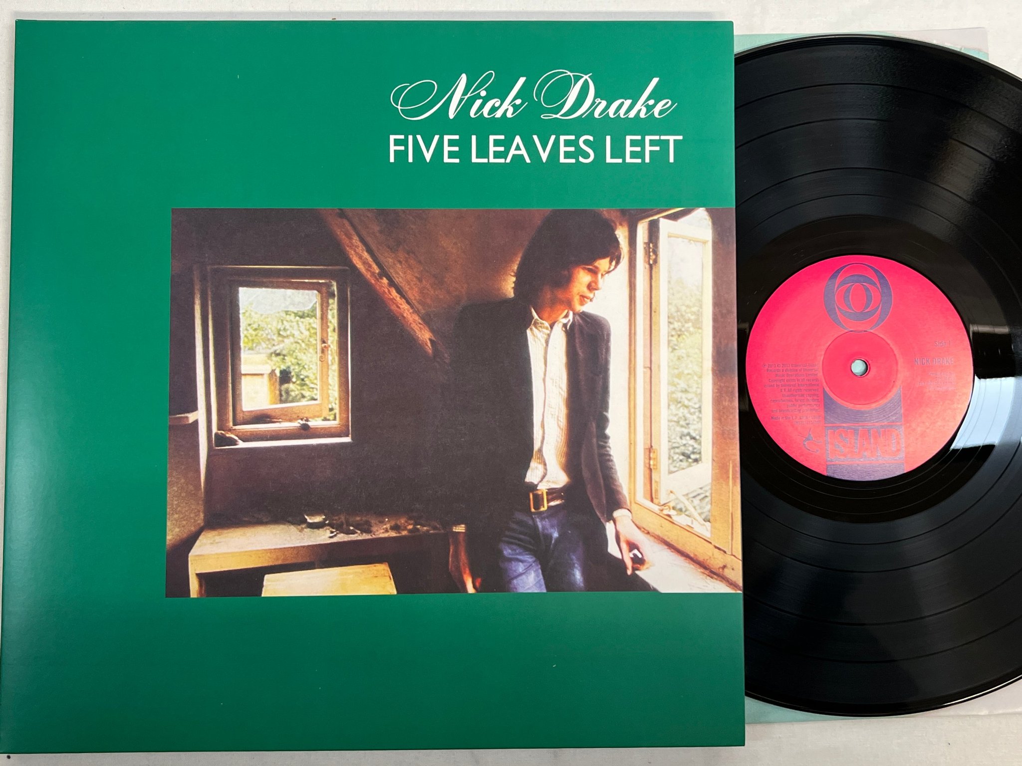 Omslagsbild för skivan NICK DRAKE Five Leaves Left LP 2013 ISLAND 0602537134366