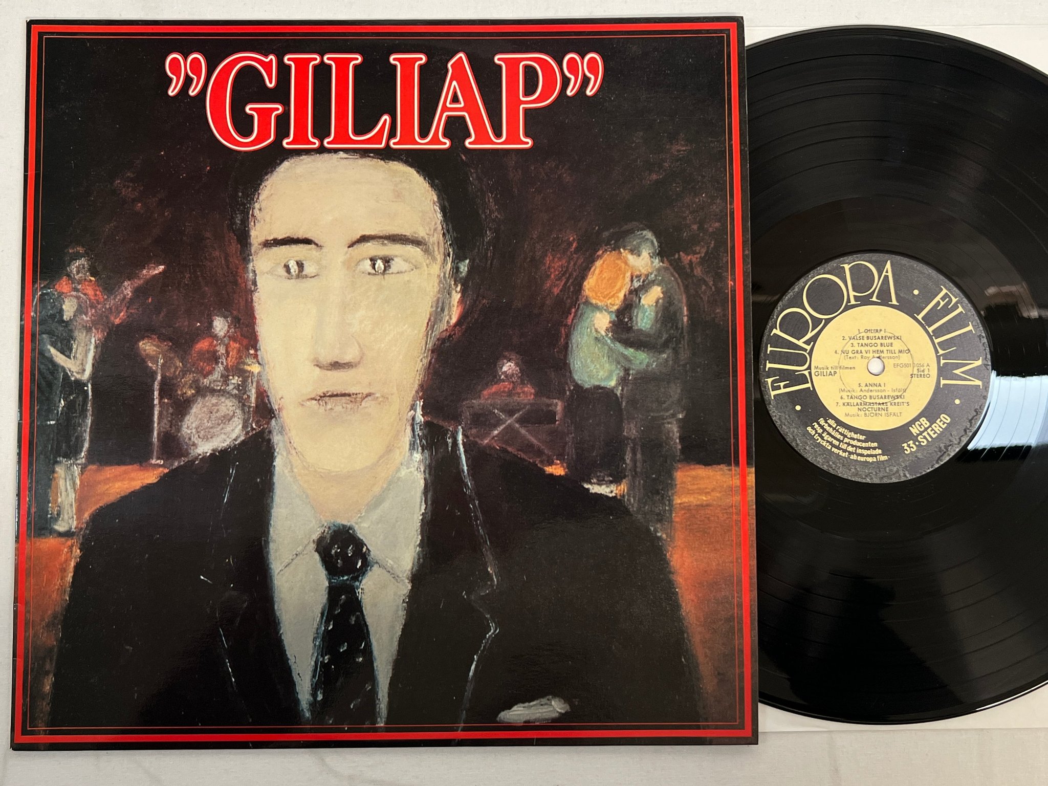 Omslagsbild för skivan BJÖRN ISFÄLT "Giliap" LP -75 Swe EUROPA FILM EFG-501 1056