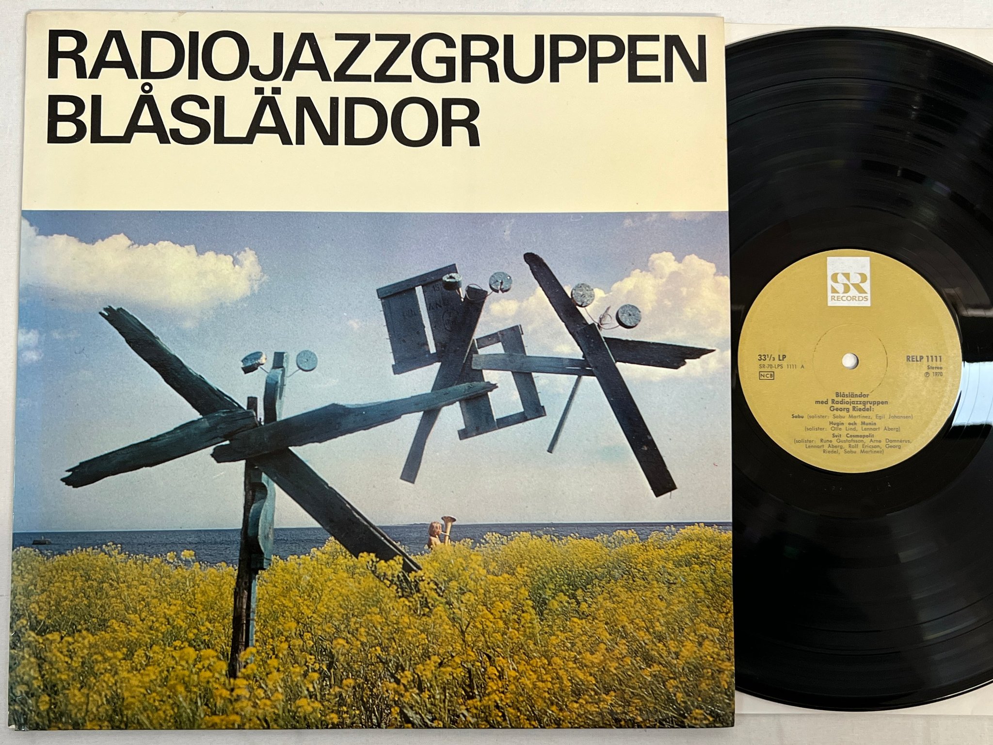 Omslagsbild för skivan RADIOJAZZGRUPPEN blåsländor LP -70 Swe SR RELP 1111