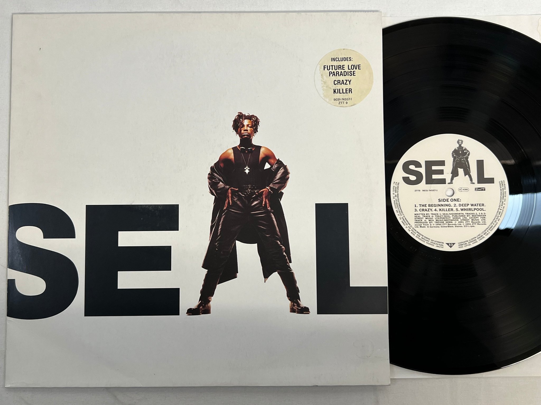 Omslagsbild för skivan SEAL s/t LP -91 Ger ZZT 9031-74557-1 ** 90's CLASSIC **