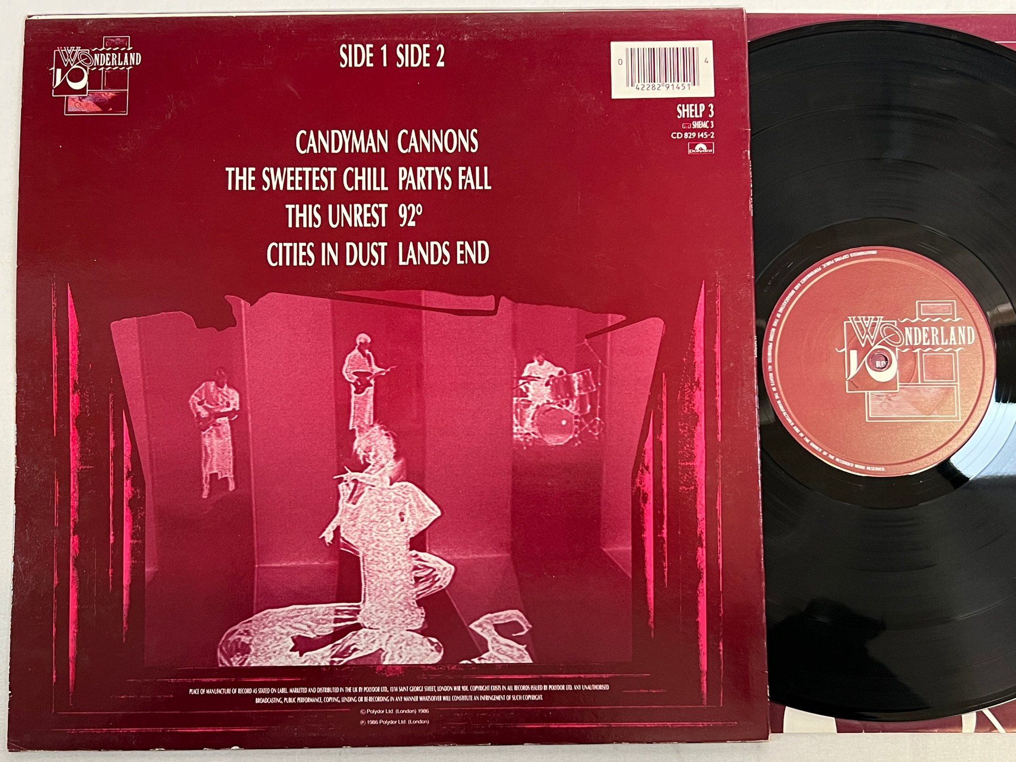 Omslagsbild för skivan SIOUXSIE AND THE BANSHEES Tinderbox LP -86 UK POLYDOR SHELP 3