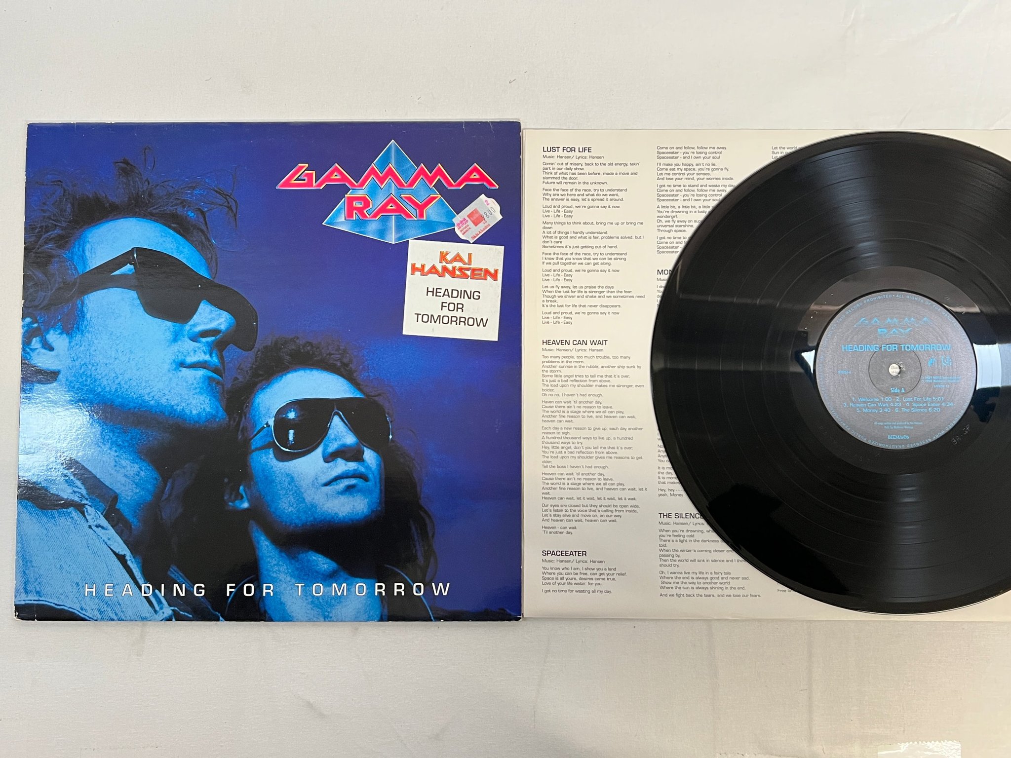 Omslagsbild för skivan GAMMA RAY Heading For Tomorrow LP -90 ncb NOISE N 0151-1