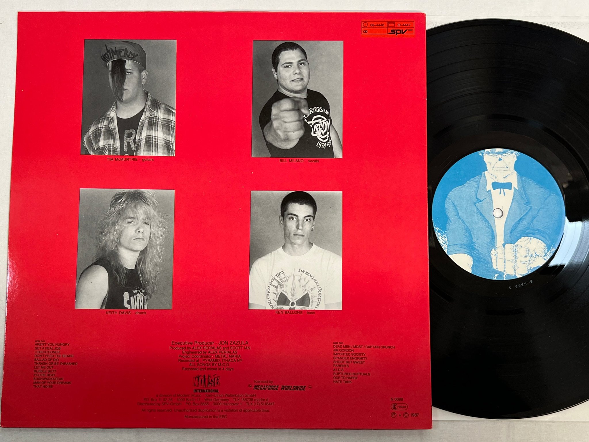 Omslagsbild för skivan M.O.D.  U.S.A. For M.O.D. LP -87 Ger NOISE N 0089 trash