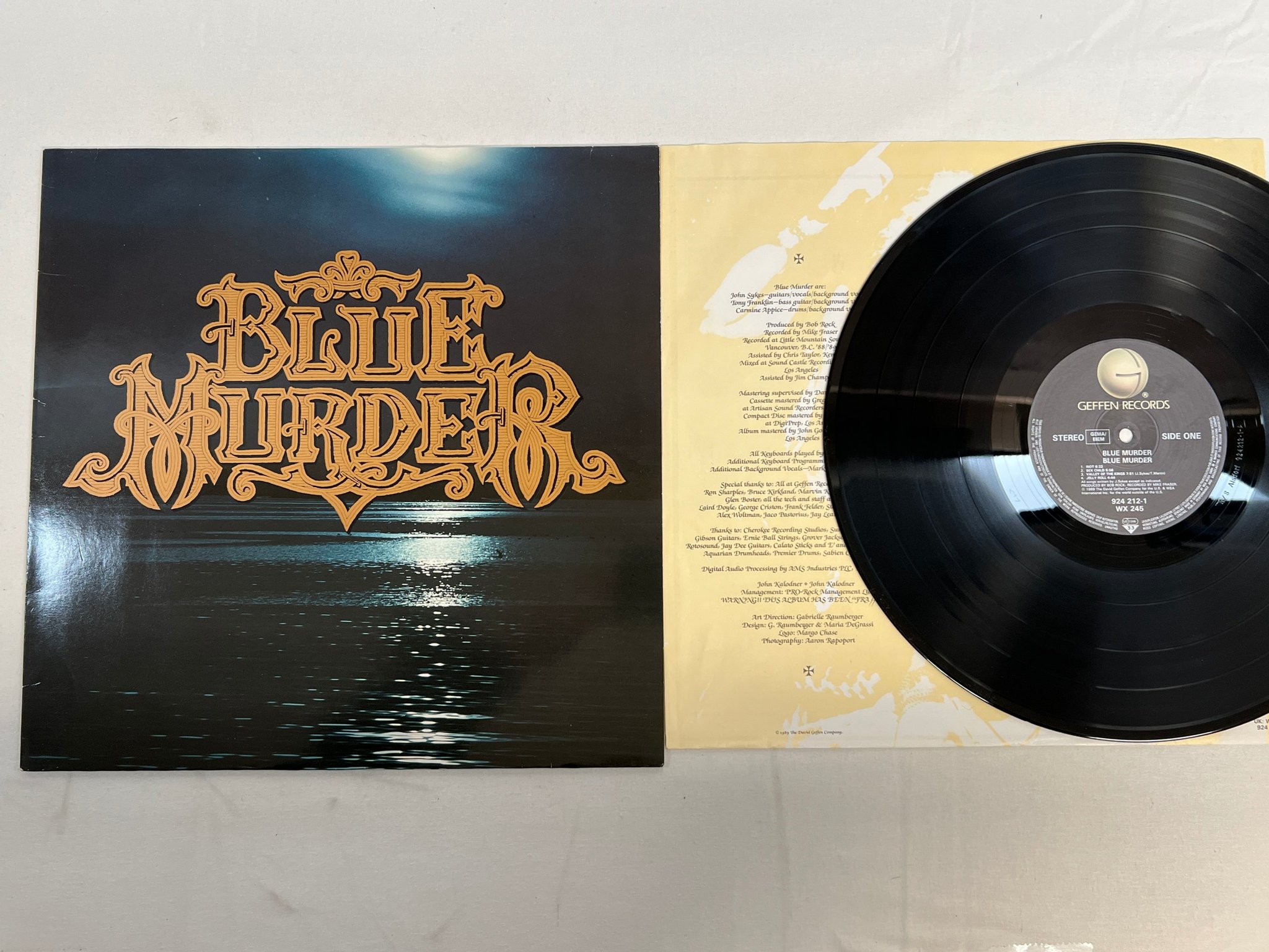 Omslagsbild för skivan BLUE MURDER s/t LP -89 GEFFEN 924 212-1