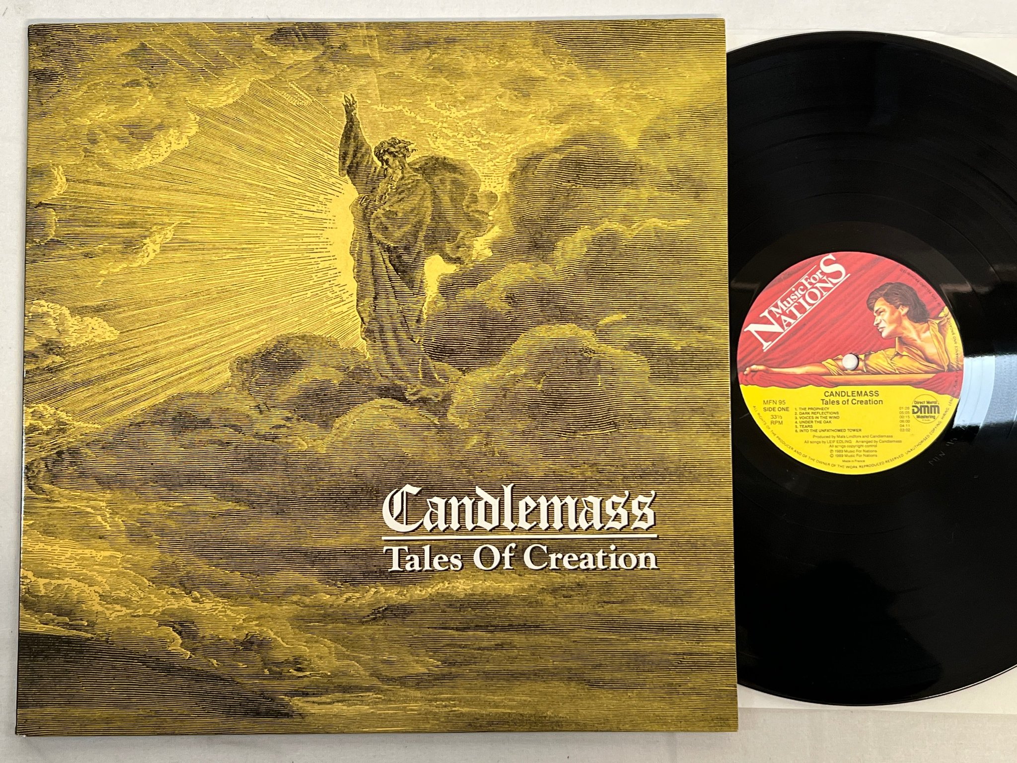Omslagsbild för skivan CANDLEMASS tales of creation LP -89 UK MUSIC FOR NATIONS MFN 95 metal 