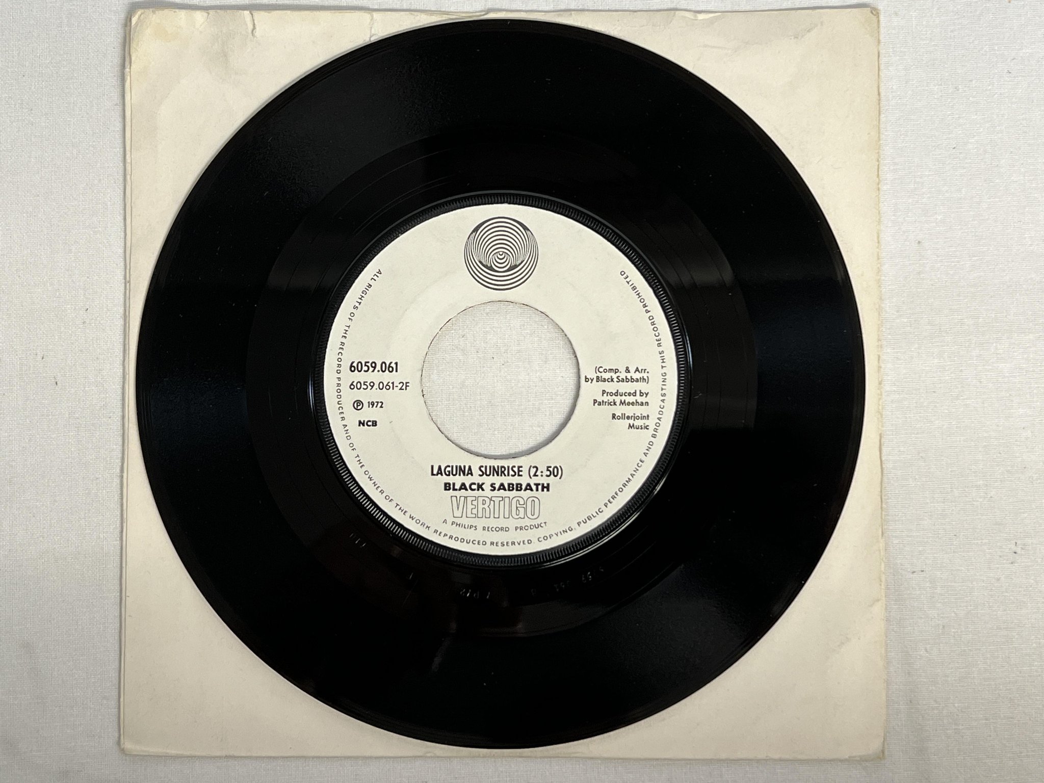 Omslagsbild för skivan BLACK SABBATH Tomorrow's Dream 7" ncb VERTIGO 6059 061